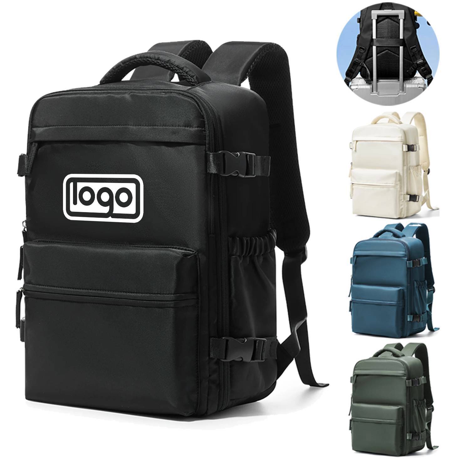 Large Oxford Vacuum Travel Backpack w/ Pump 1