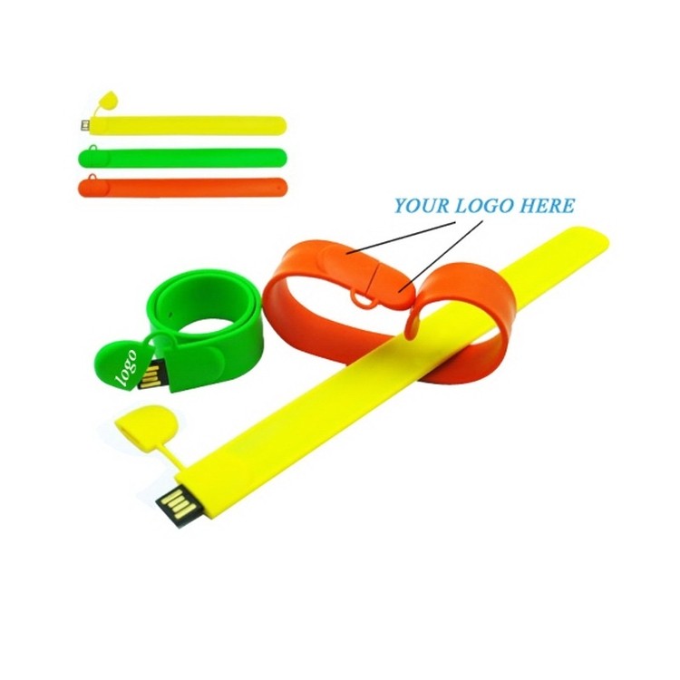 Customized Clap Wristband USB 4GB Flash Drive 2