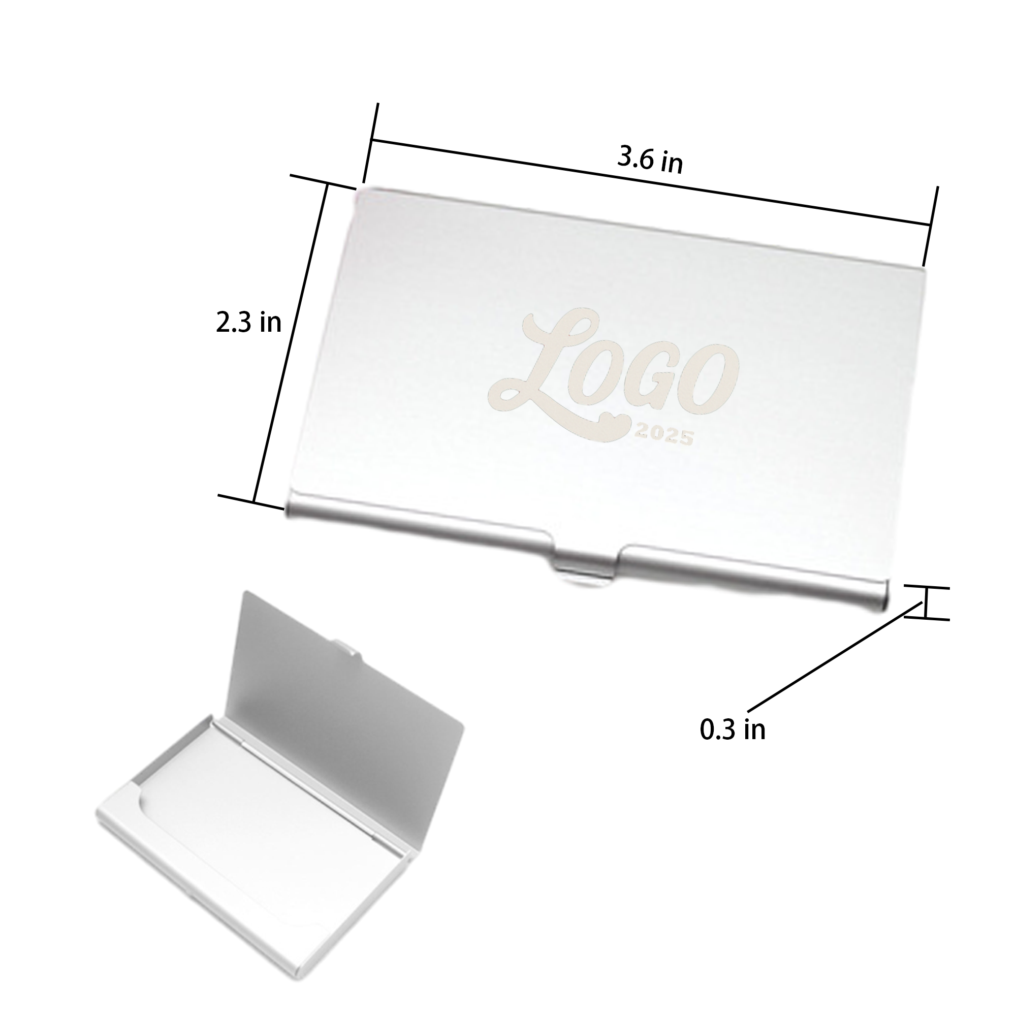Aluminum Alloy Business Card Box 2