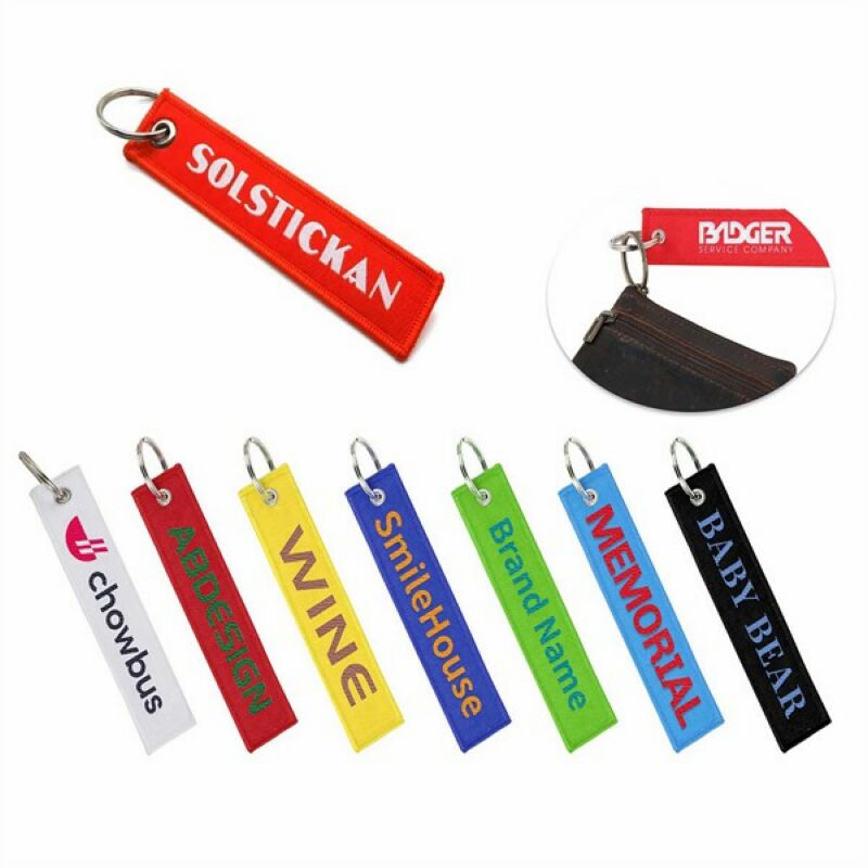 Embroidery Luggage Keychain Tag