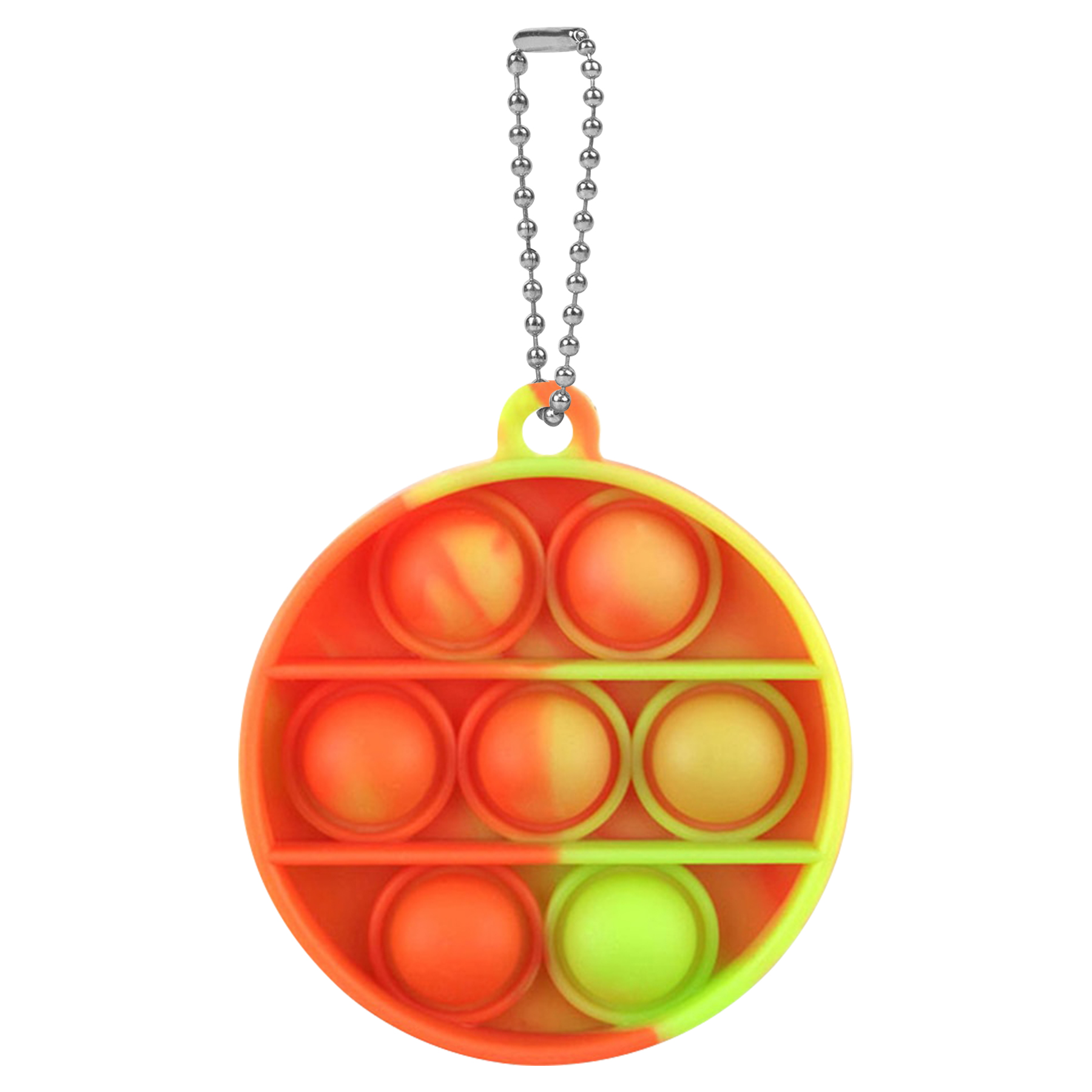 Round Mini Push Bubble Stress Relief Toy Keychain 5