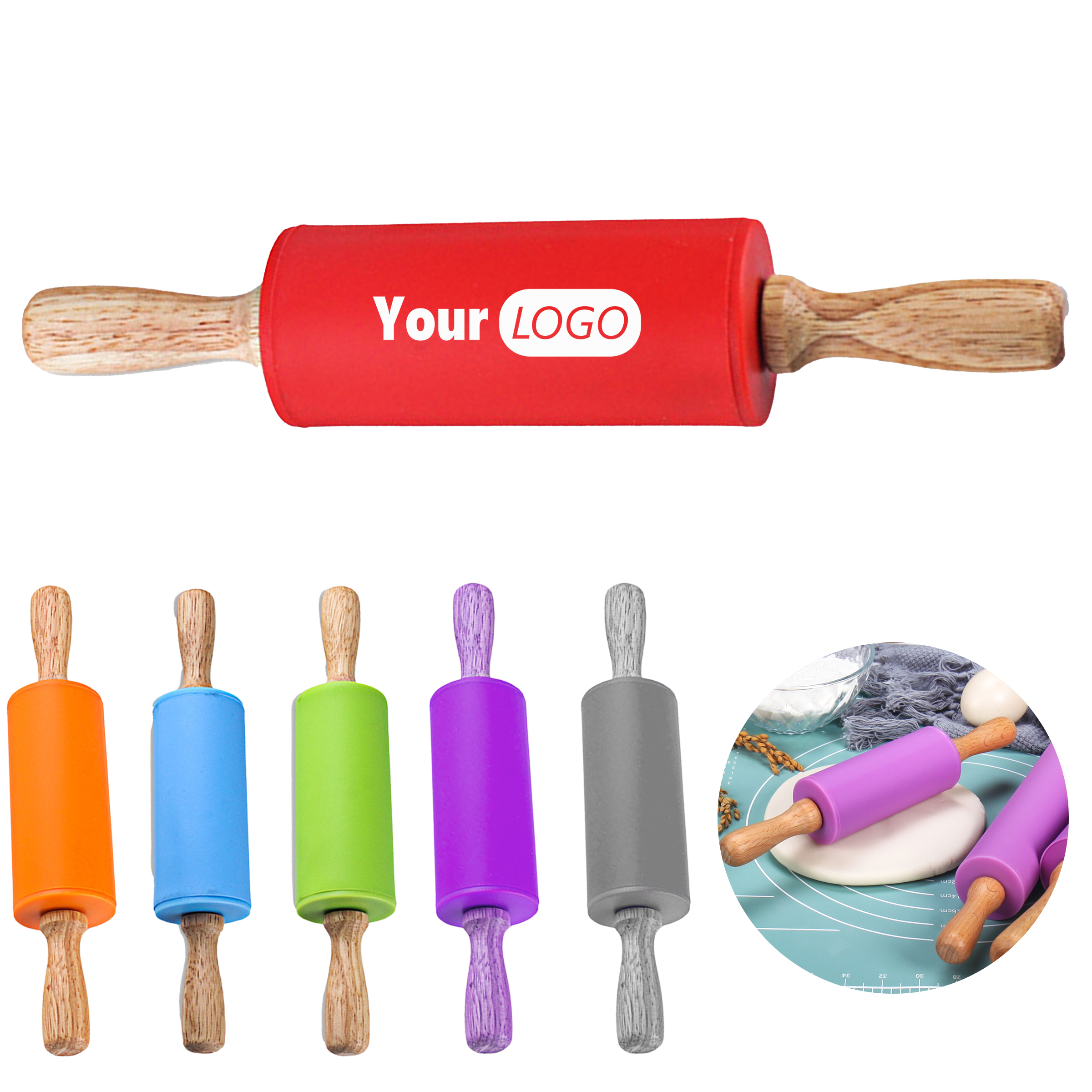 Silicone Roller Type Rolling Pin 6