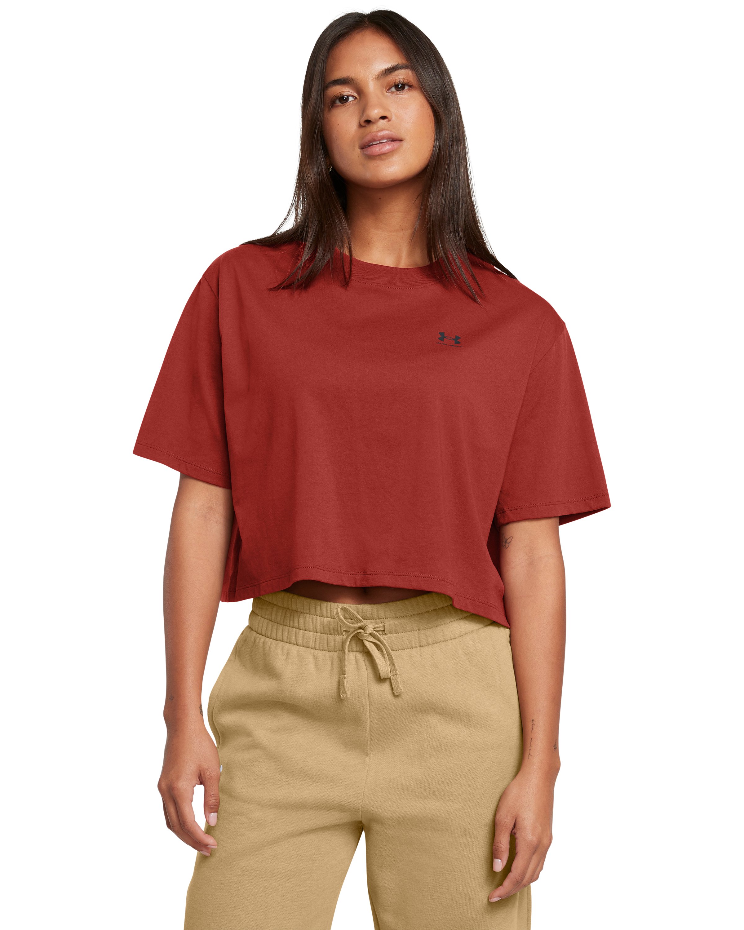 UA Boxy Crop Logo Women's Short Sleeve 3