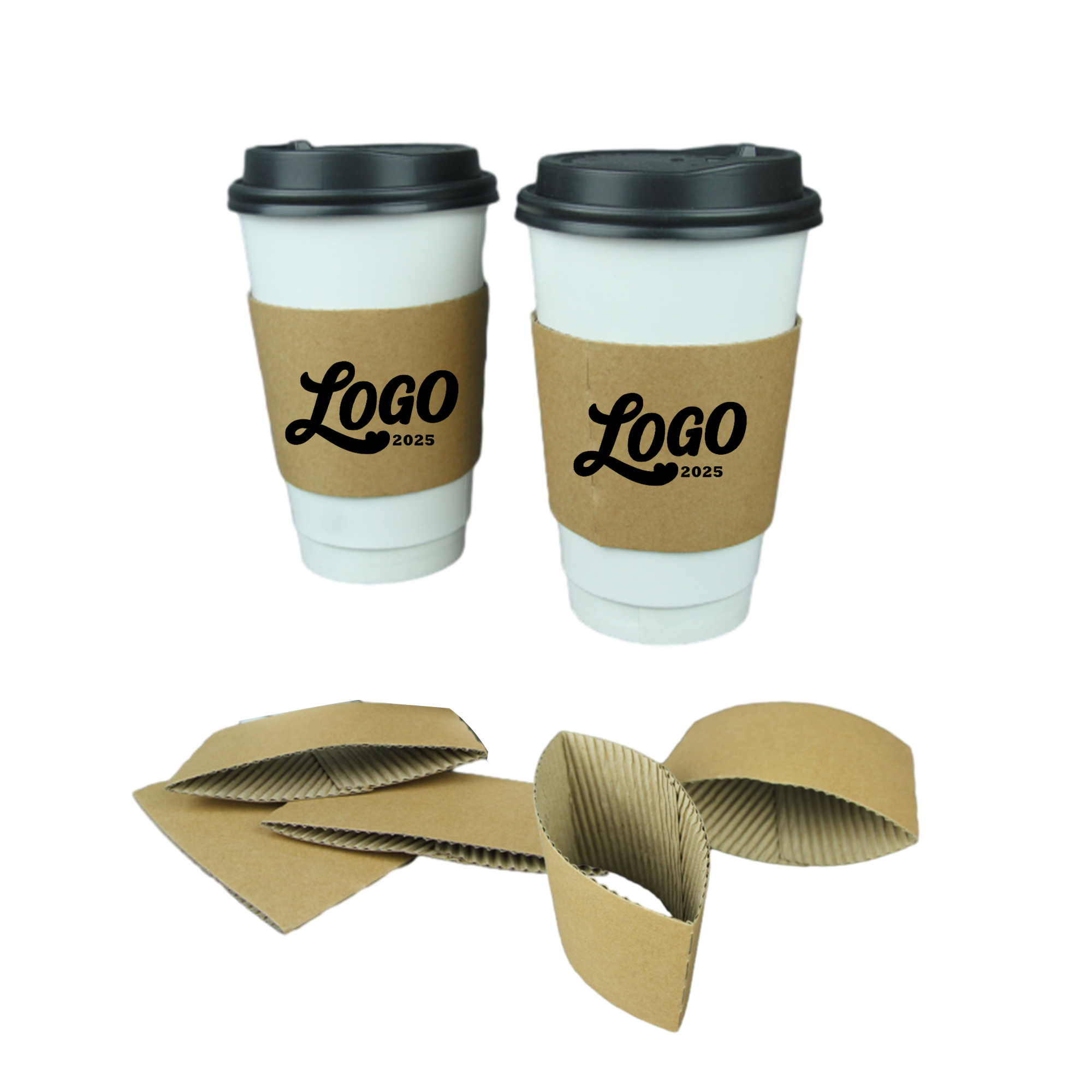 Custom Full Color Printed Coffee Cup Sleeve 2