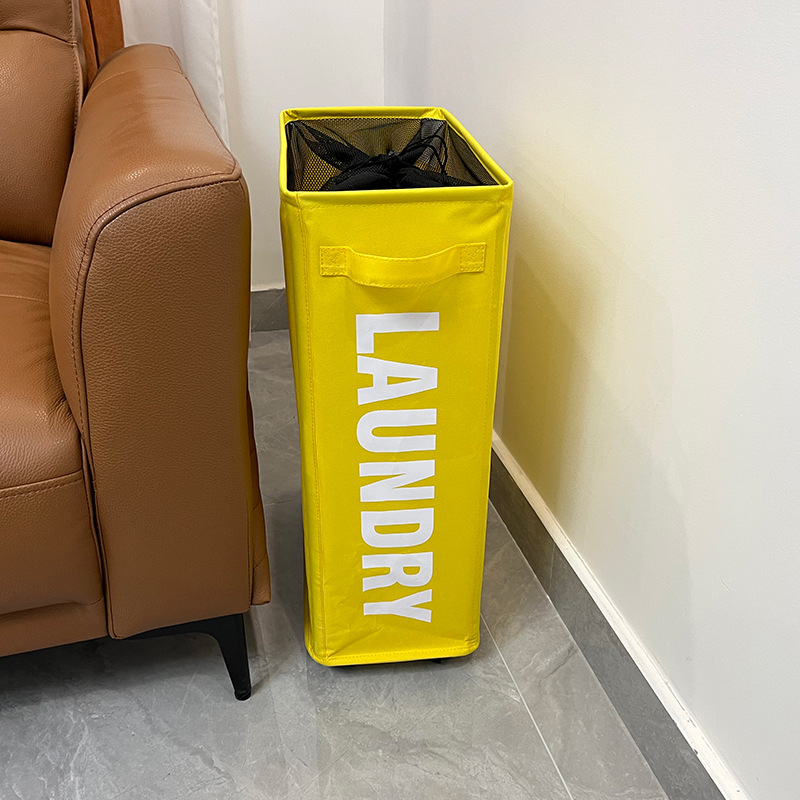 72L Freestanding Large Collapsible Laundry Basket w/ wheels 4