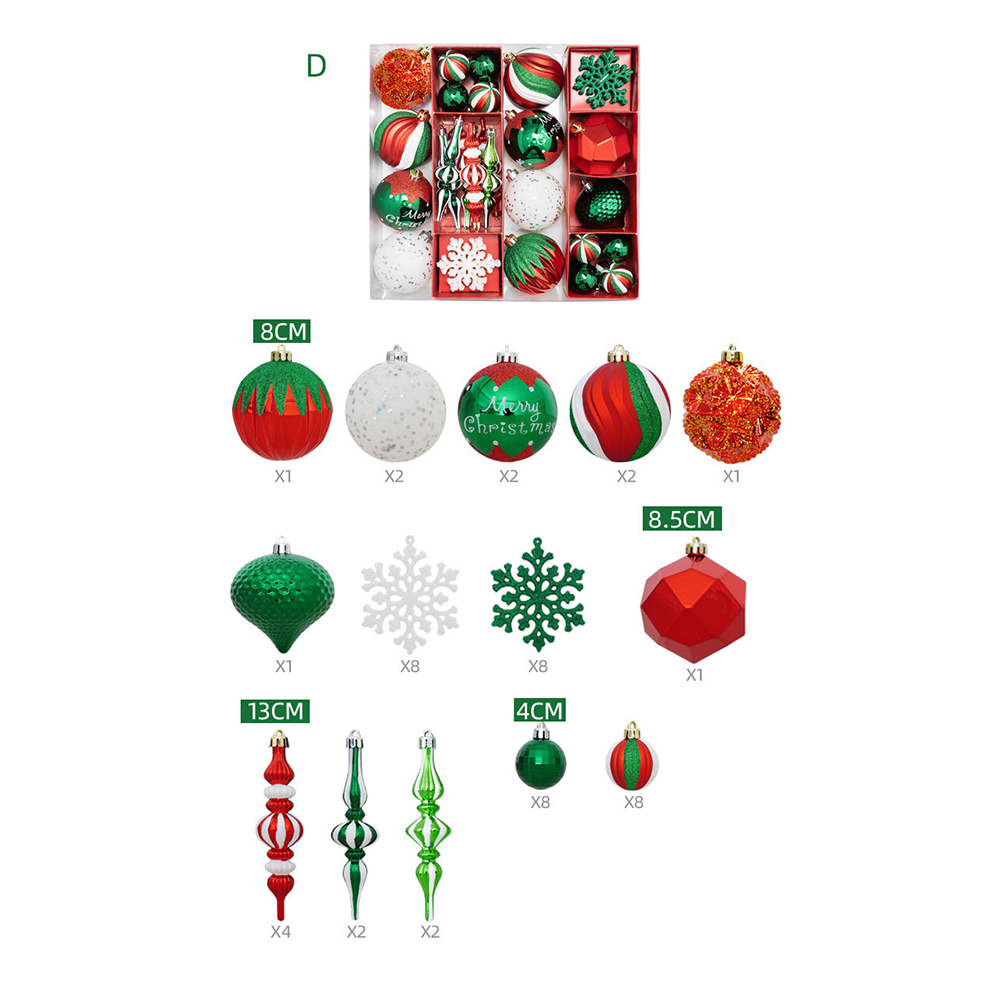Christmas Tree 50pcs Decoration Set 9
