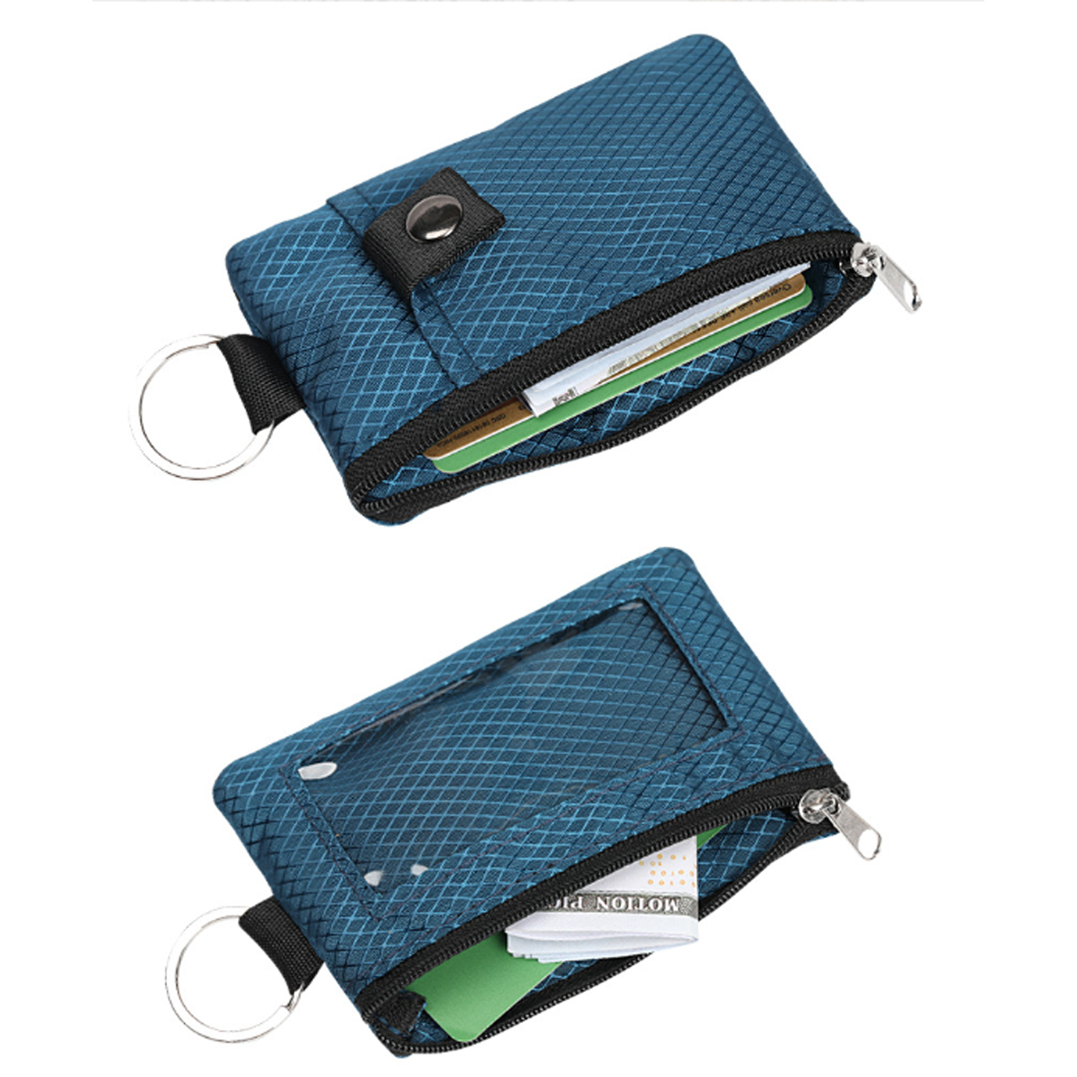 Multi-Purpose Card Holder with Zipper Adjustable Lanyard 5