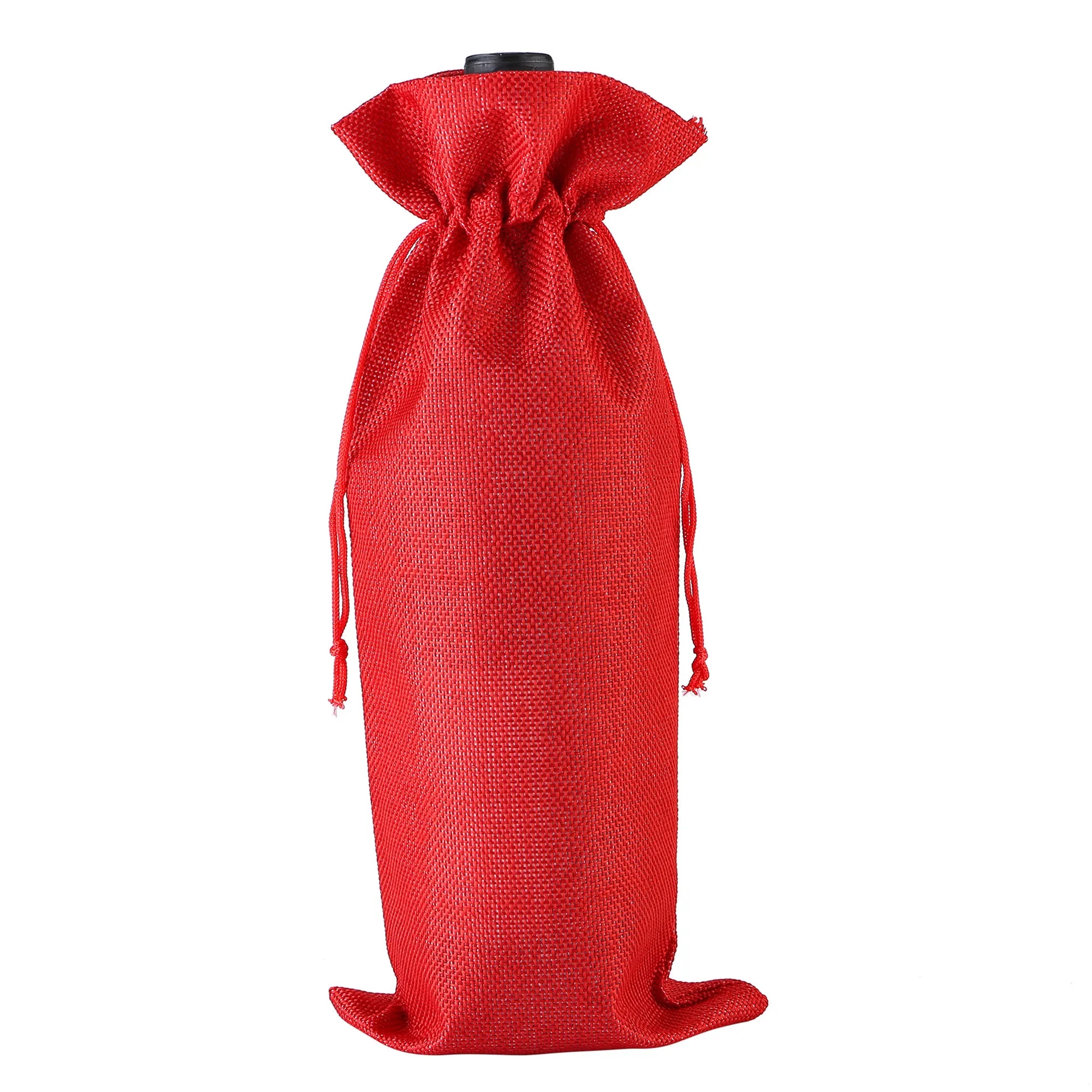 Wine Bottle Bag With Drawstring 10pcs 2