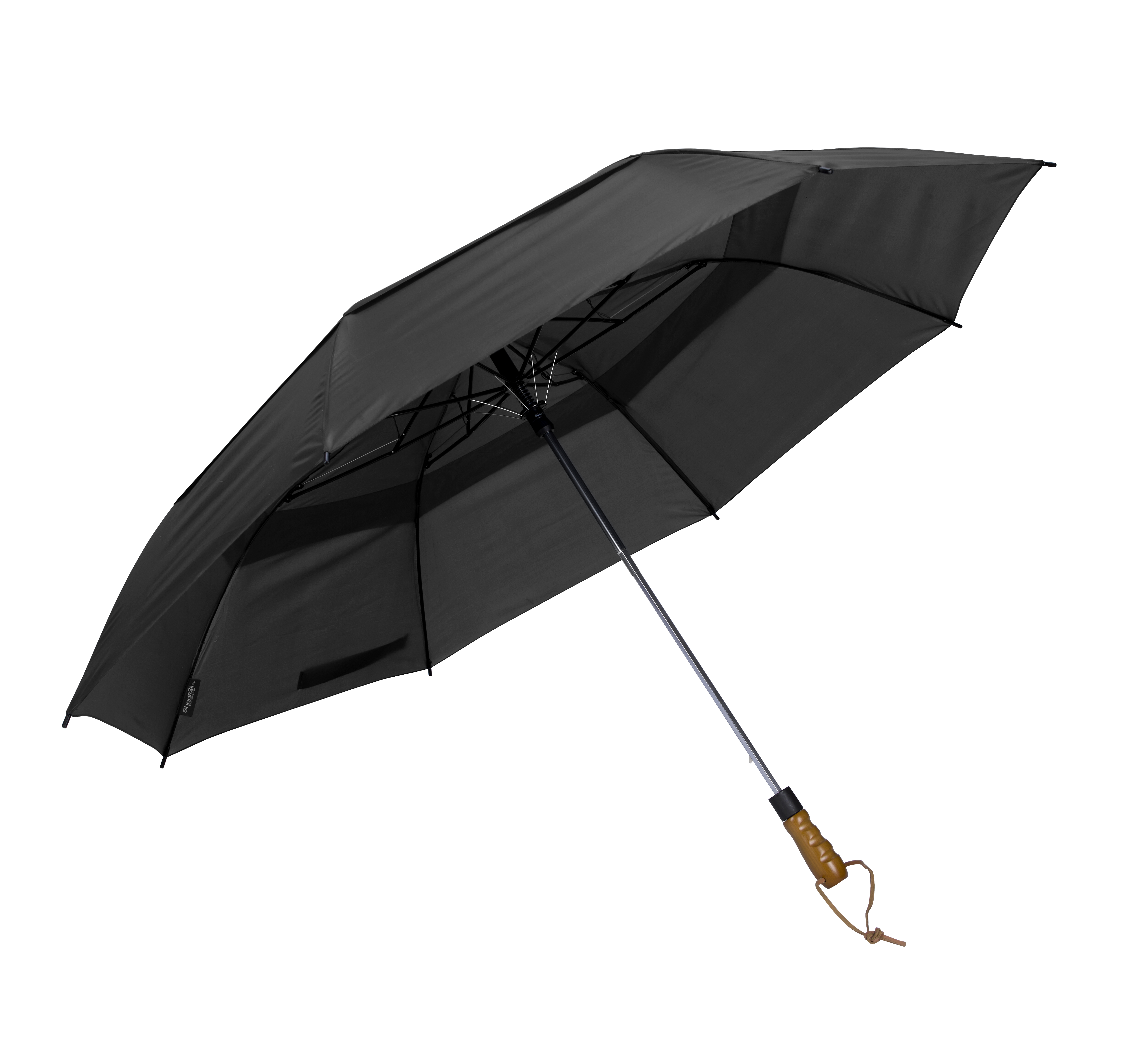 Shed Rain™ Windjammer® 58" Vented Wooden-Handled Auto-Open Jumbo Compact Umbrella 26