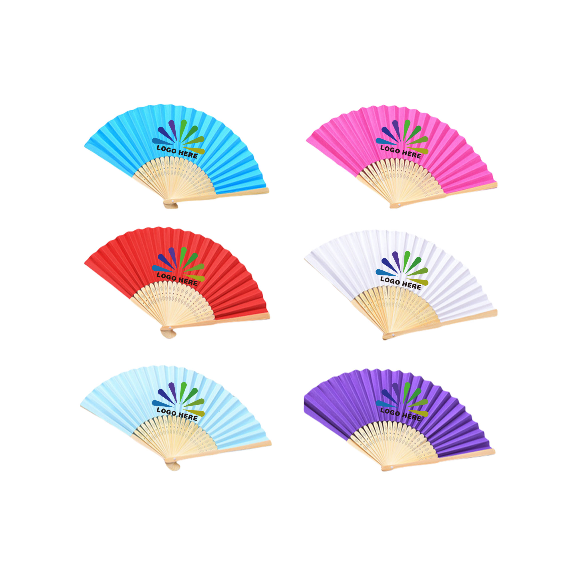 Full Color Folding Paper Fan 4