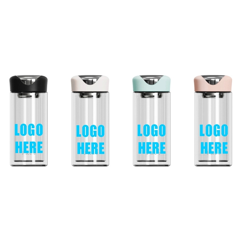 Custom 8 oz High-strength Borosilicate Glass Water Bottle 1