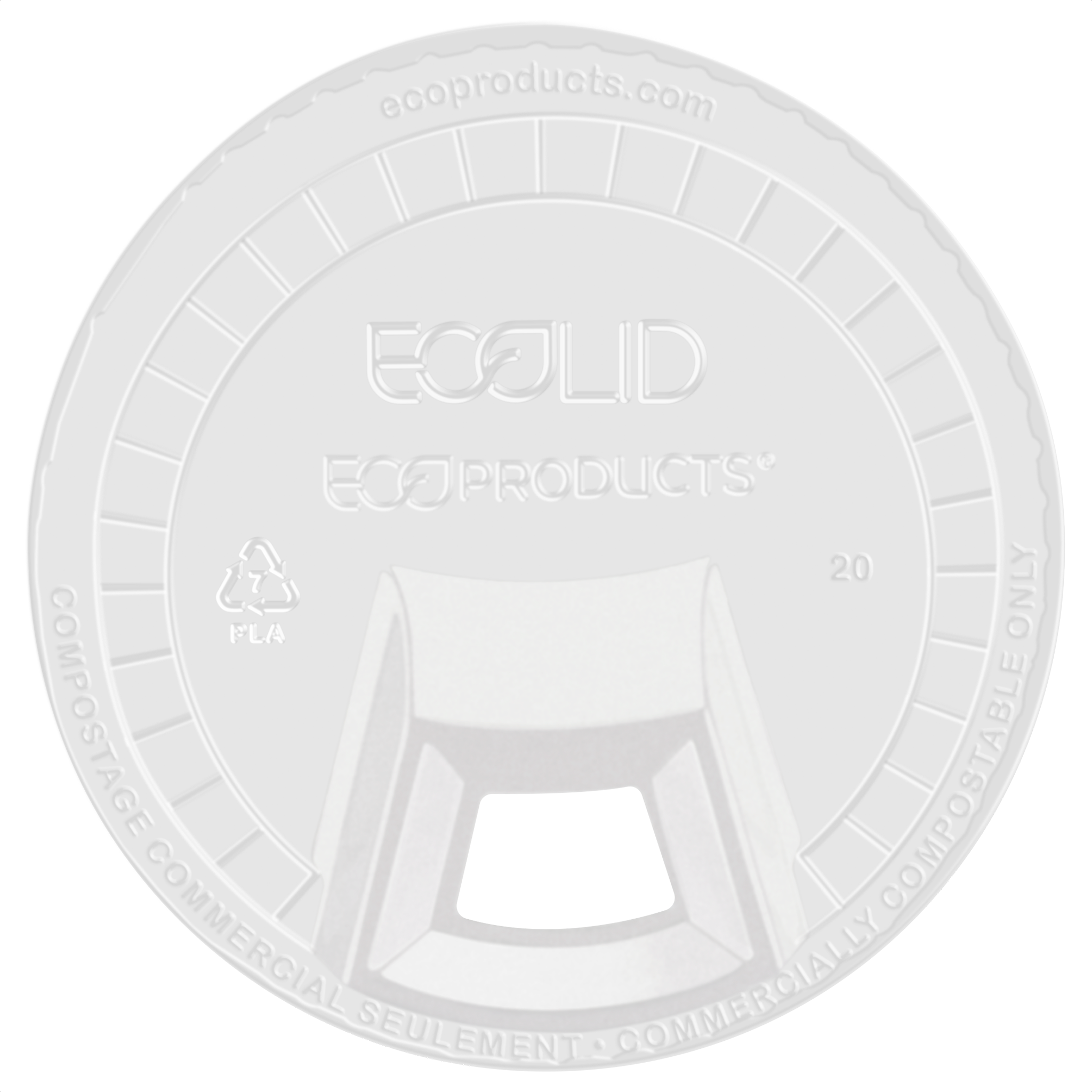 9/12/16/20/24 oz Clear PLA Cup Sip Lid - Clear 1