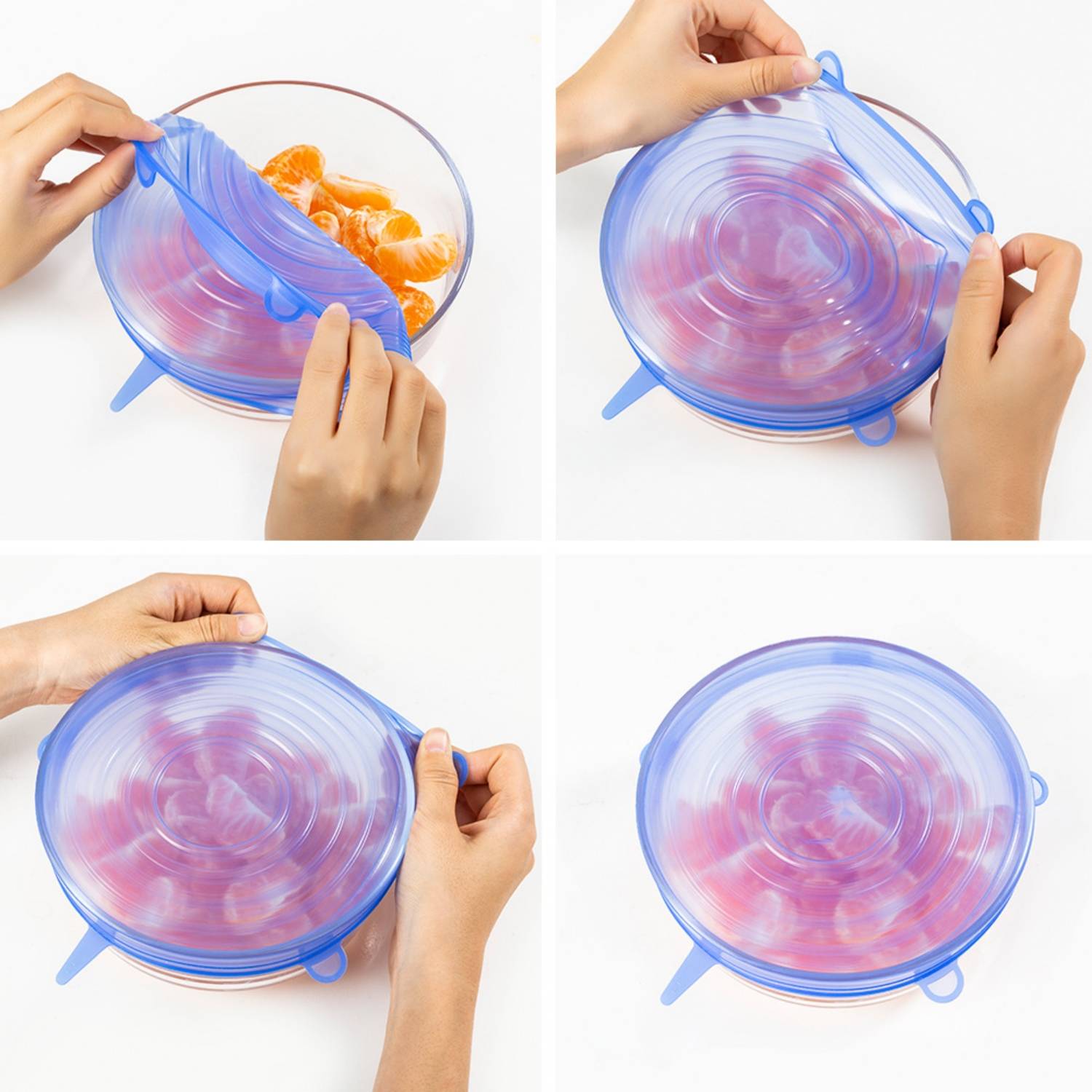 Silicone Food Cover Set of 6 3
