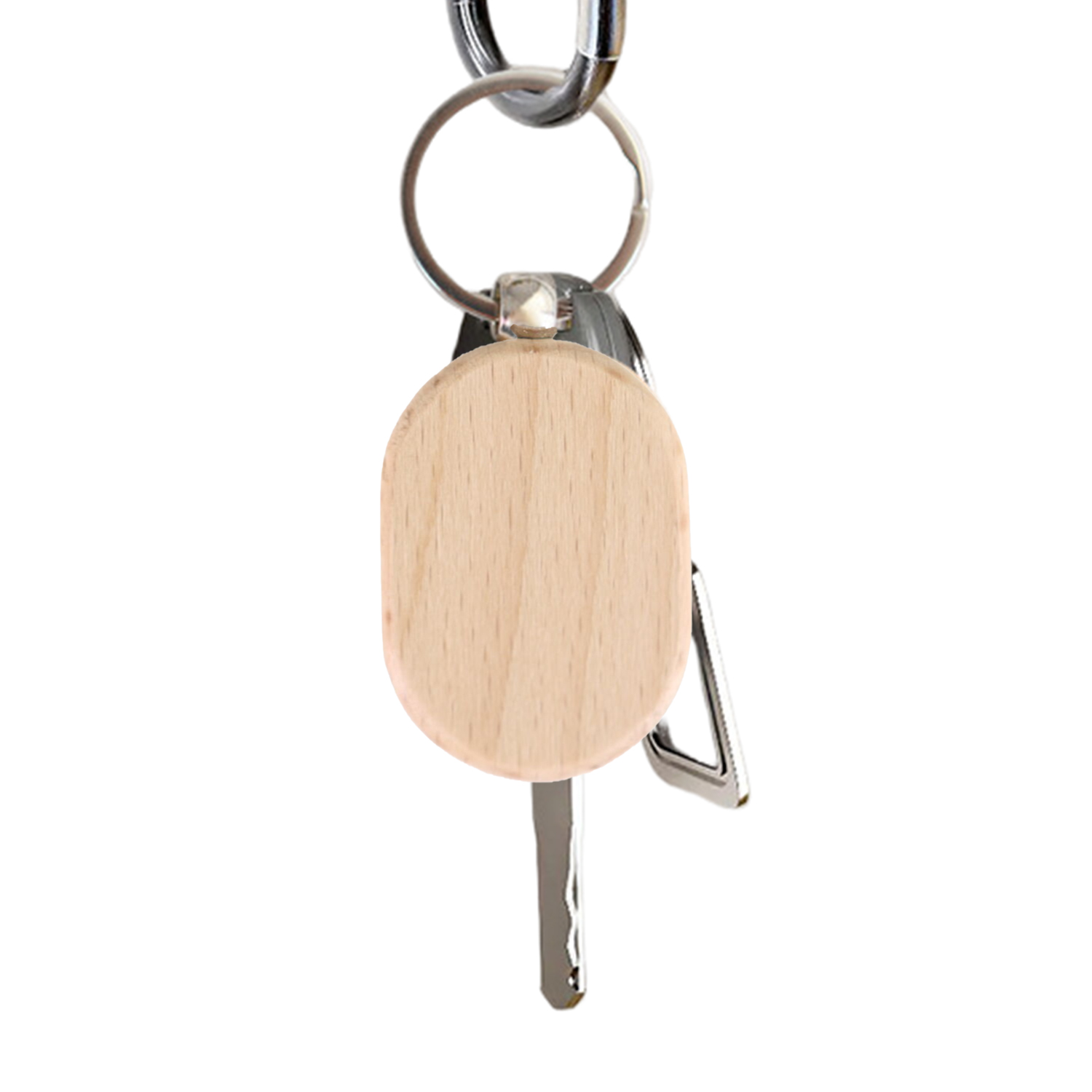Wooden Round Corner Keychain 3