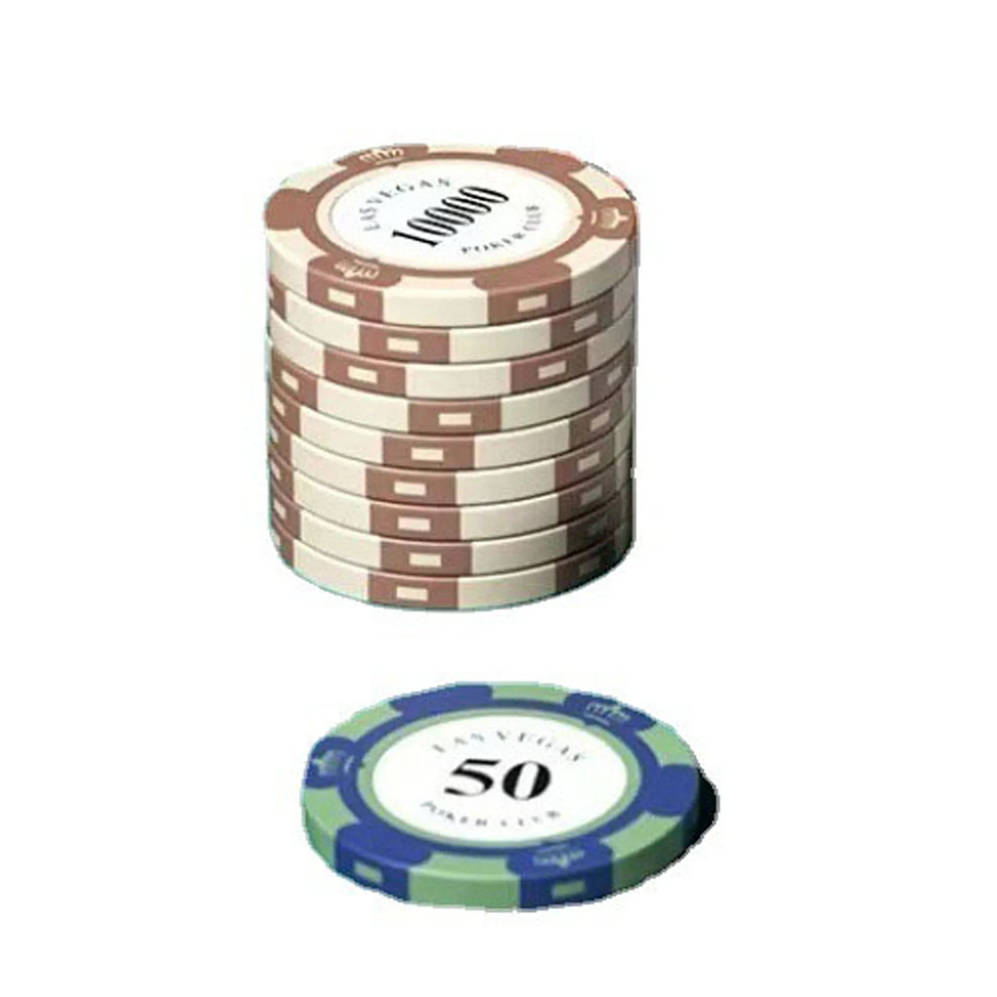 Double Sided Matte Finish Ceramic Poker Chip Button 2