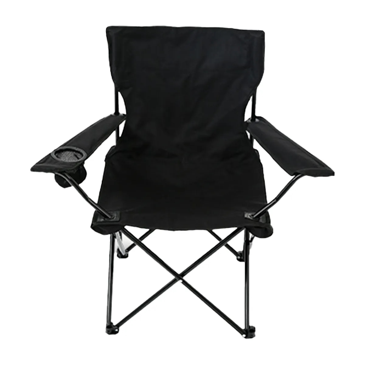 Portable Camping Folding Chair Fishing With Net Cup Holder 3