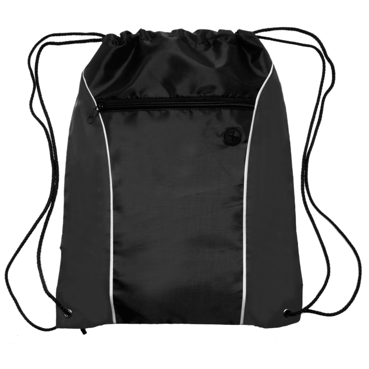 Two Tone Drawstring Backpack with Earphone Eyelet 10