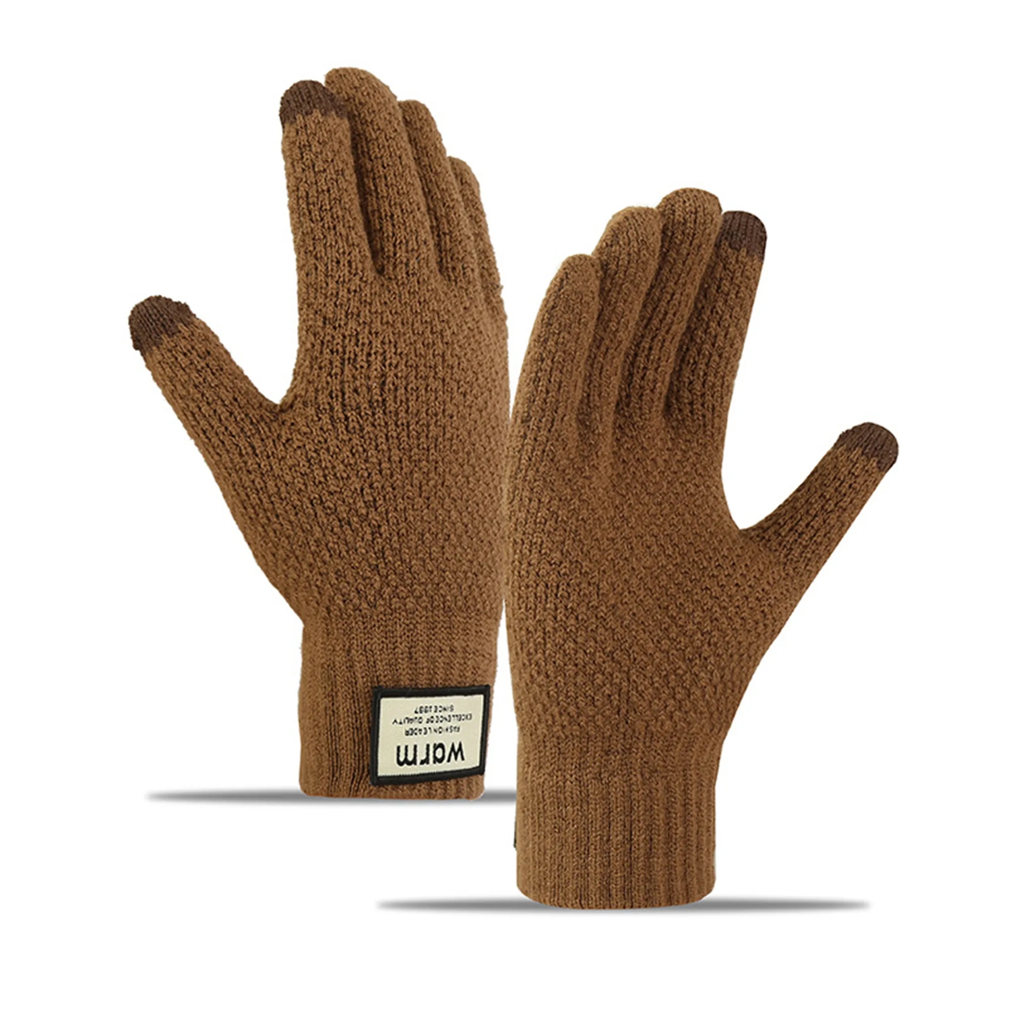 Customized Thick Winter Yarn Touch Screen Glove 2
