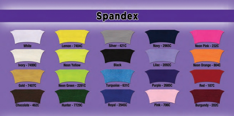 Non-Printed 8' Spandex Stretch Table Cover 12