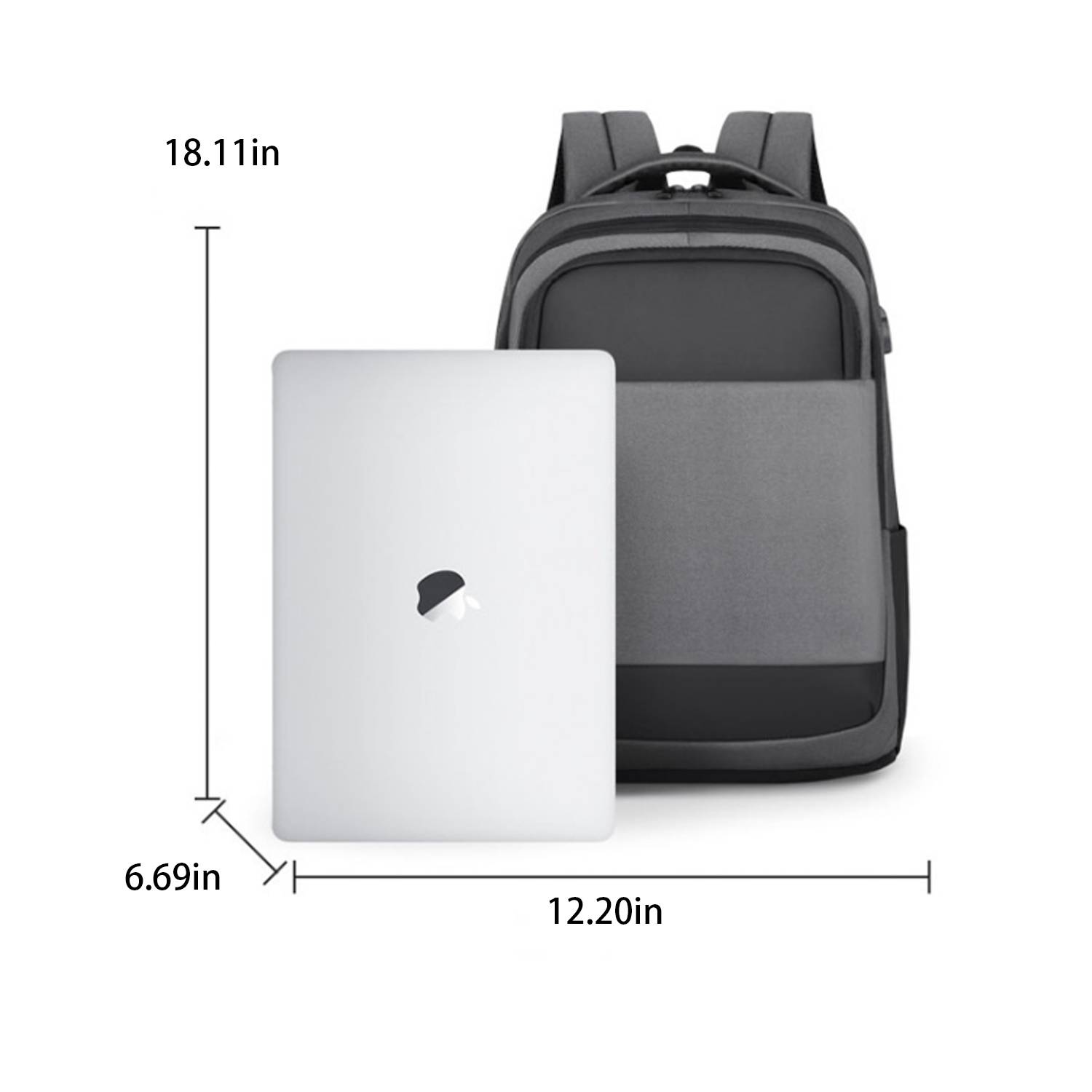 Leisure Oxford Computer Backpack With Usb Charging Port 2