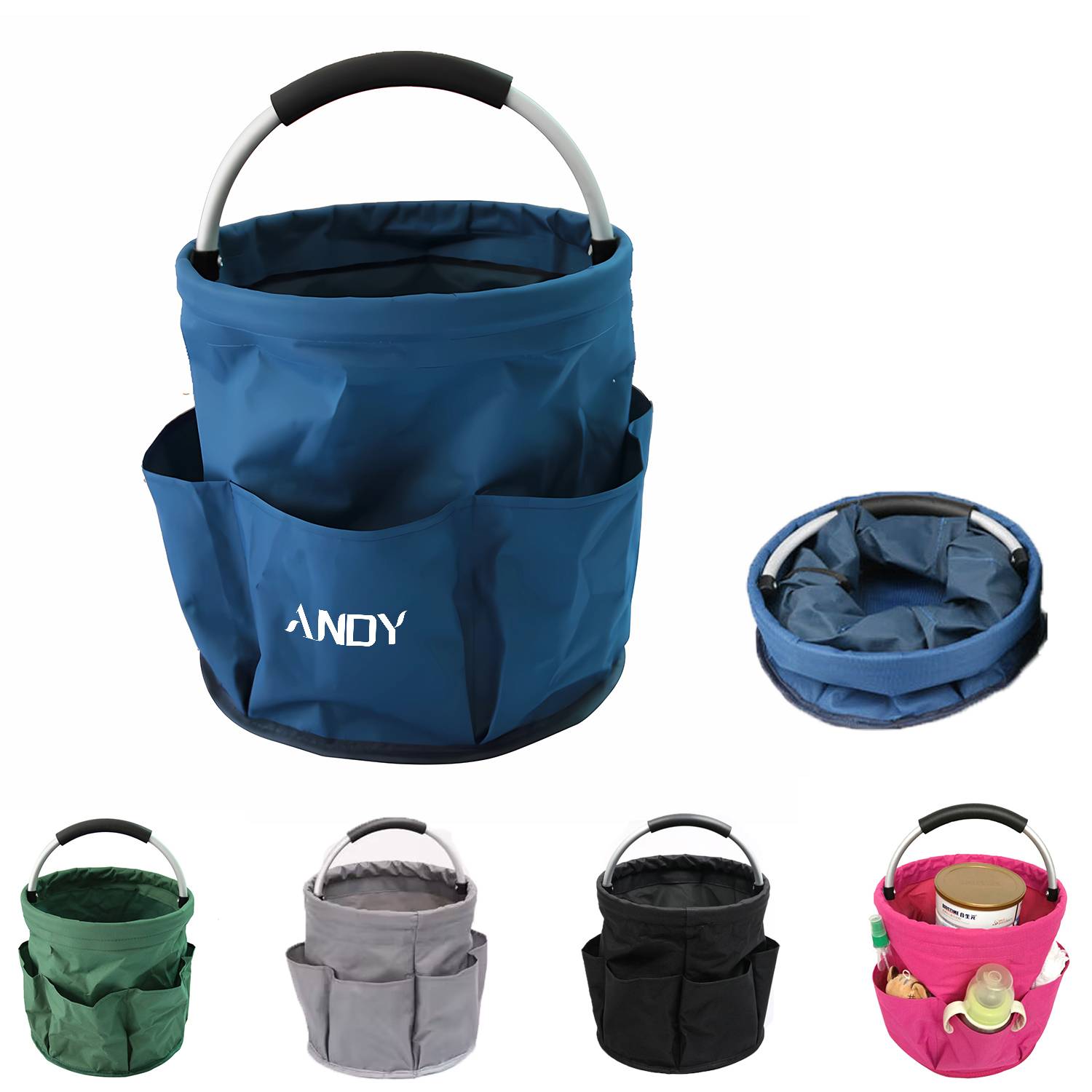 Foldable Bucket Tool Bag W/ Handle 2