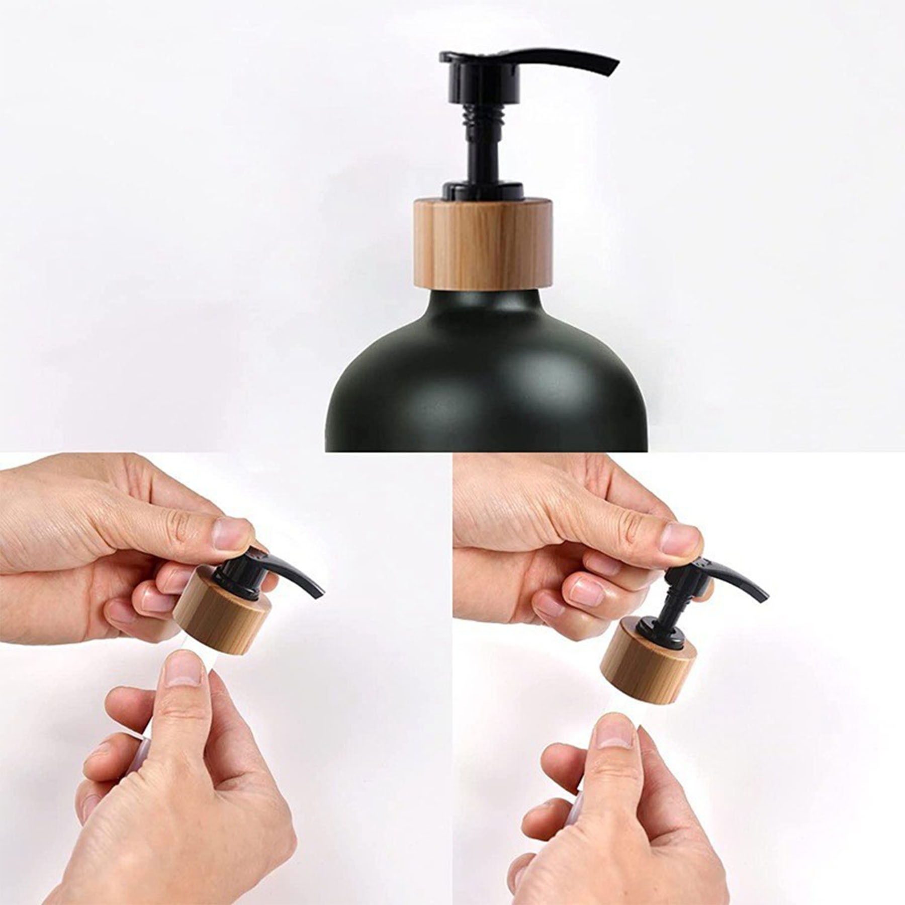 16 Oz. Boston Bottle With Press Pump Head 4