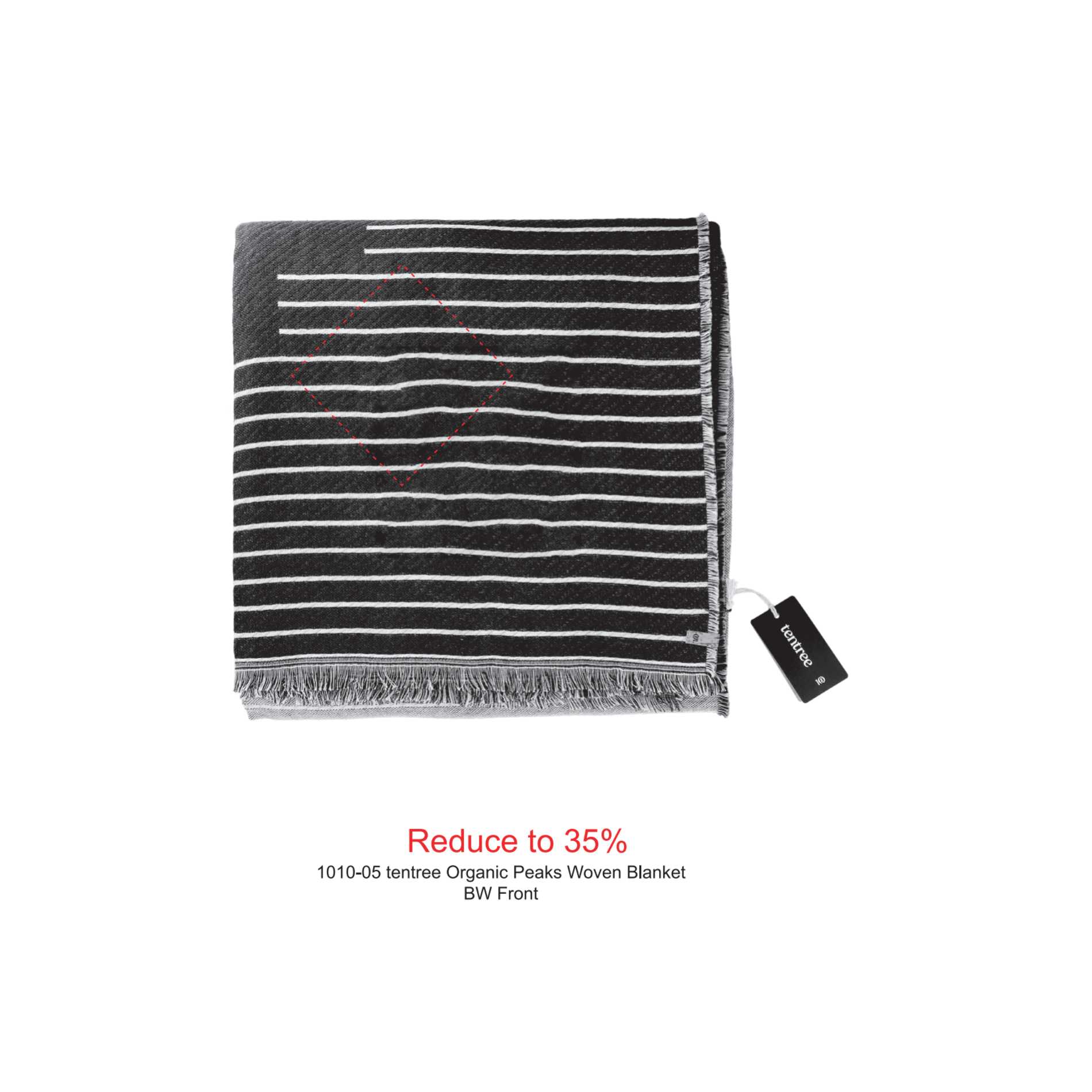 tentree Organic Cotton Peaks Woven Blanket 18