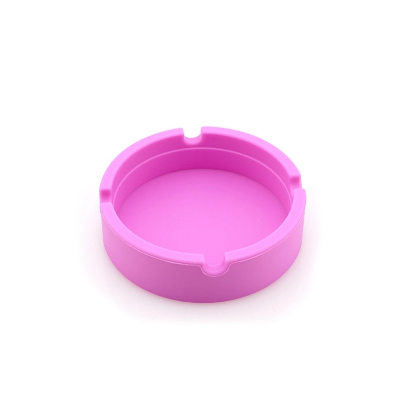 Custom High Temperature Resistant Circular Silicone Ashtray 4