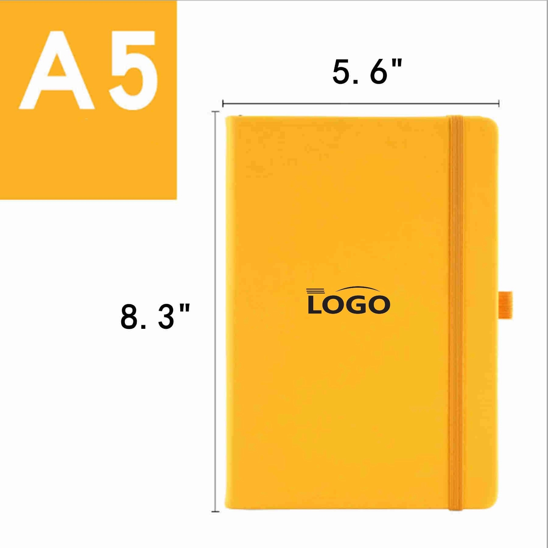 A5 PU Leather Journal Notebook with Elastic Strap MOQ50 5