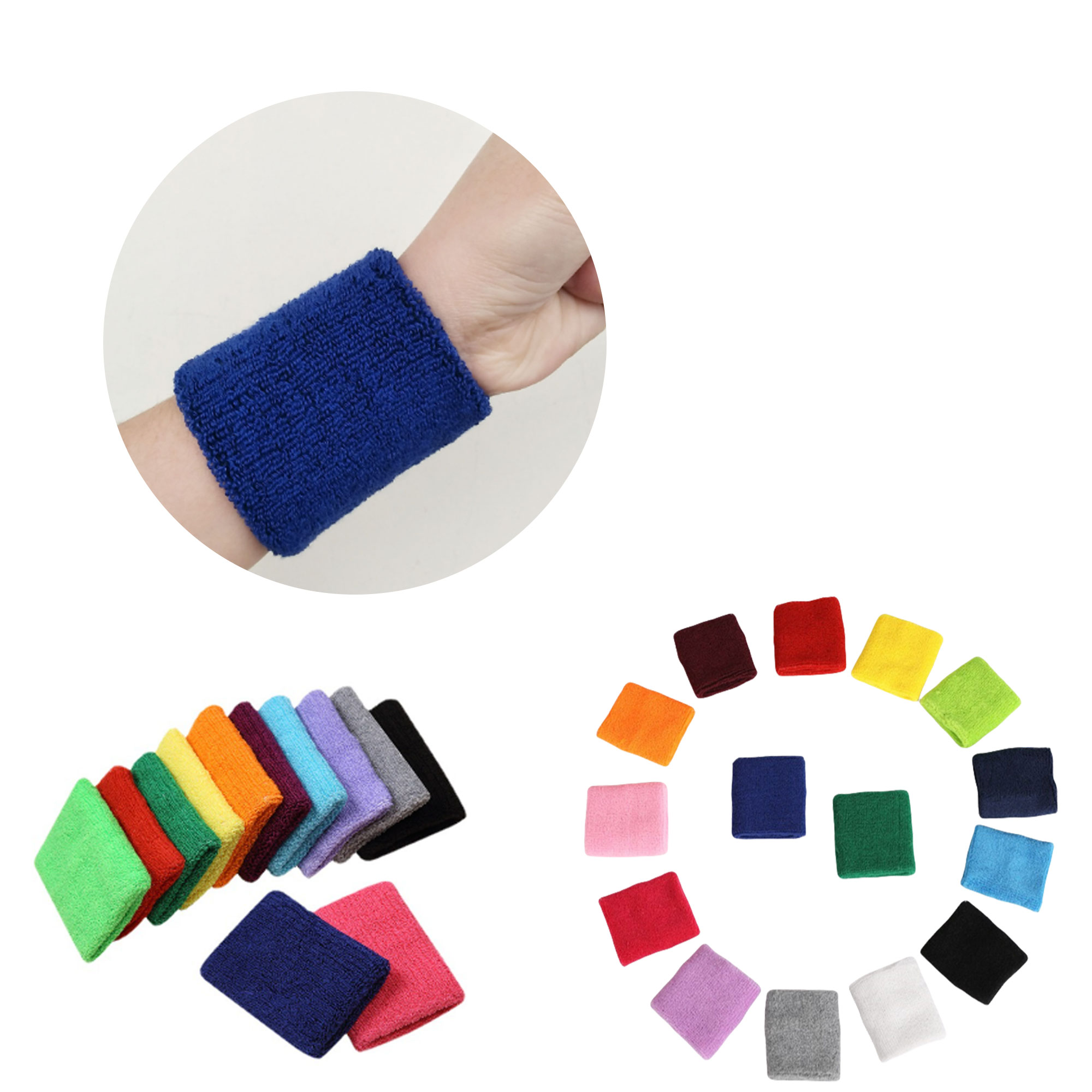 Cotton Sweat Wristbands with Custom Logo 2
