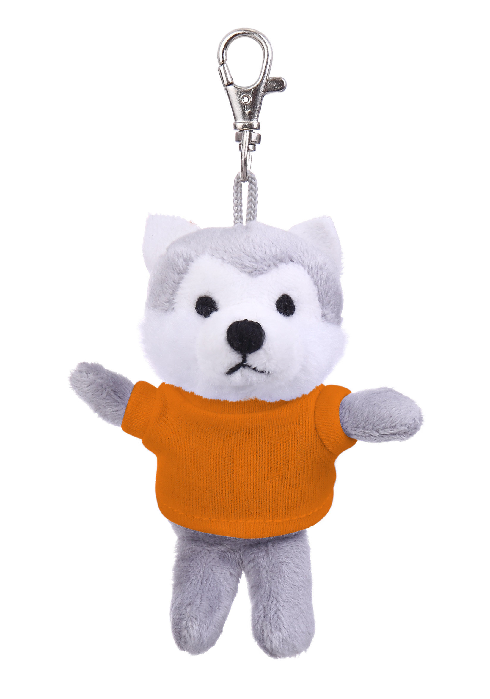Soft Plush Wolf Keychain with Tee 5