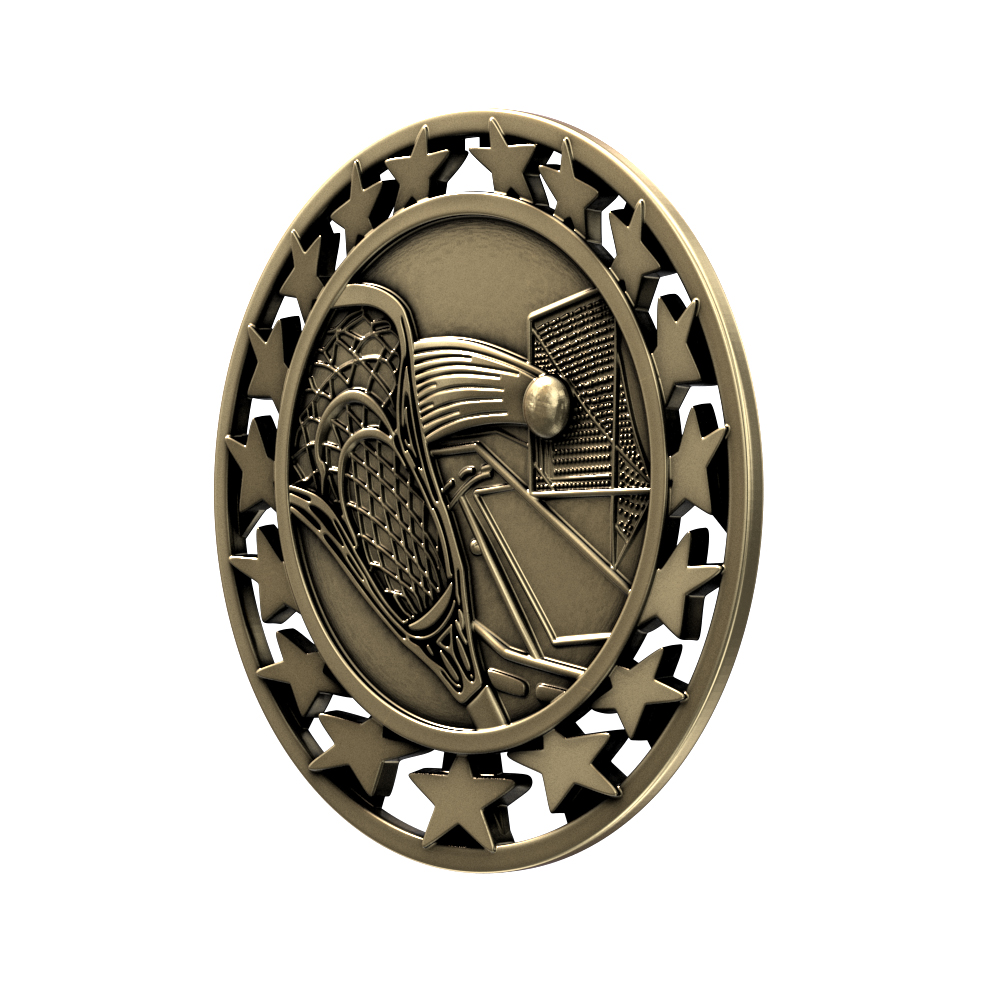 Lacrosse Star Medallion (2-1/2") 8