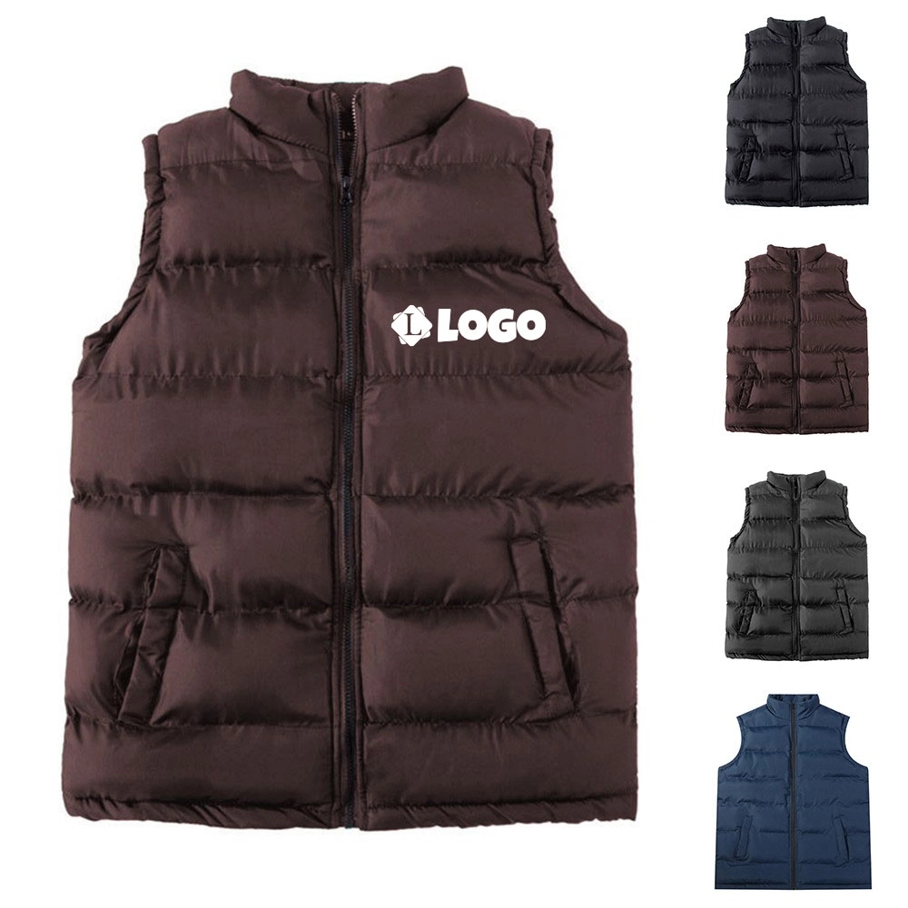 Mens Quilted Vest Jackets Waistcoat 3