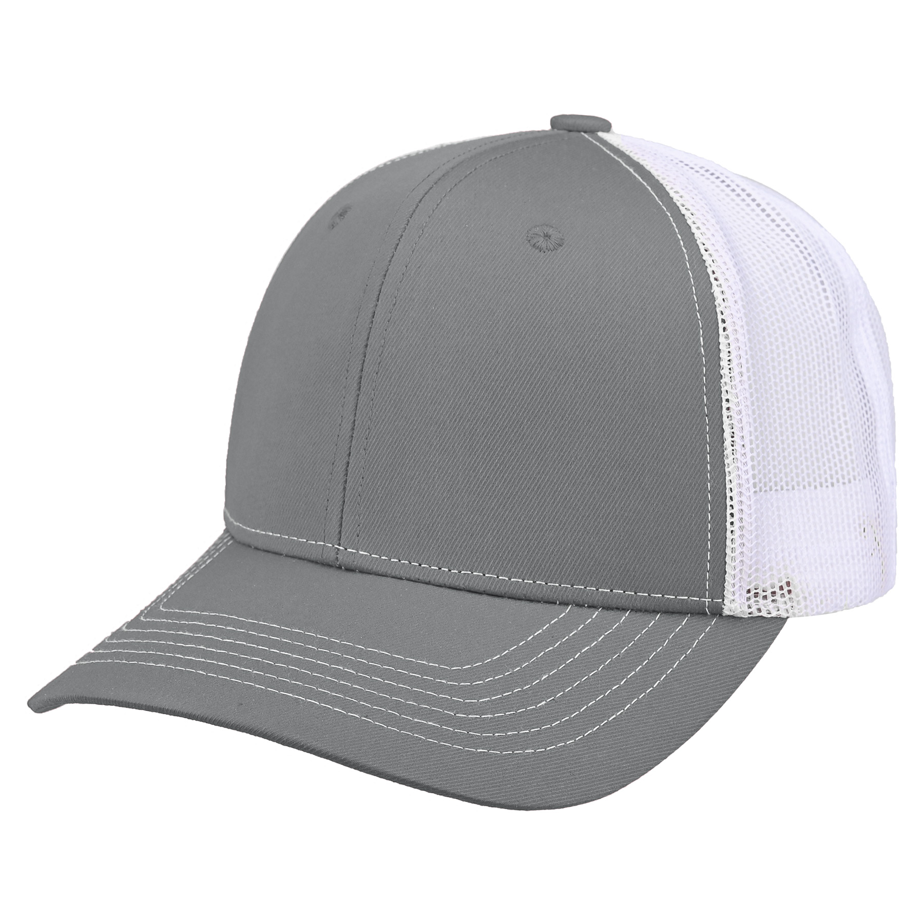 Premium 6-Panel Embroidery Trucker Cap With Plastic Snapback Clousure 2