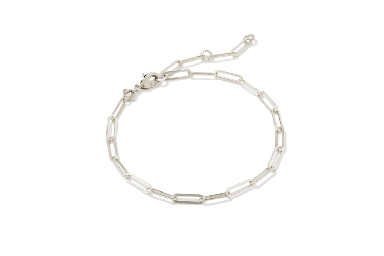 Kendra Scott Courtney Paperclip Bracelet in Silver 2