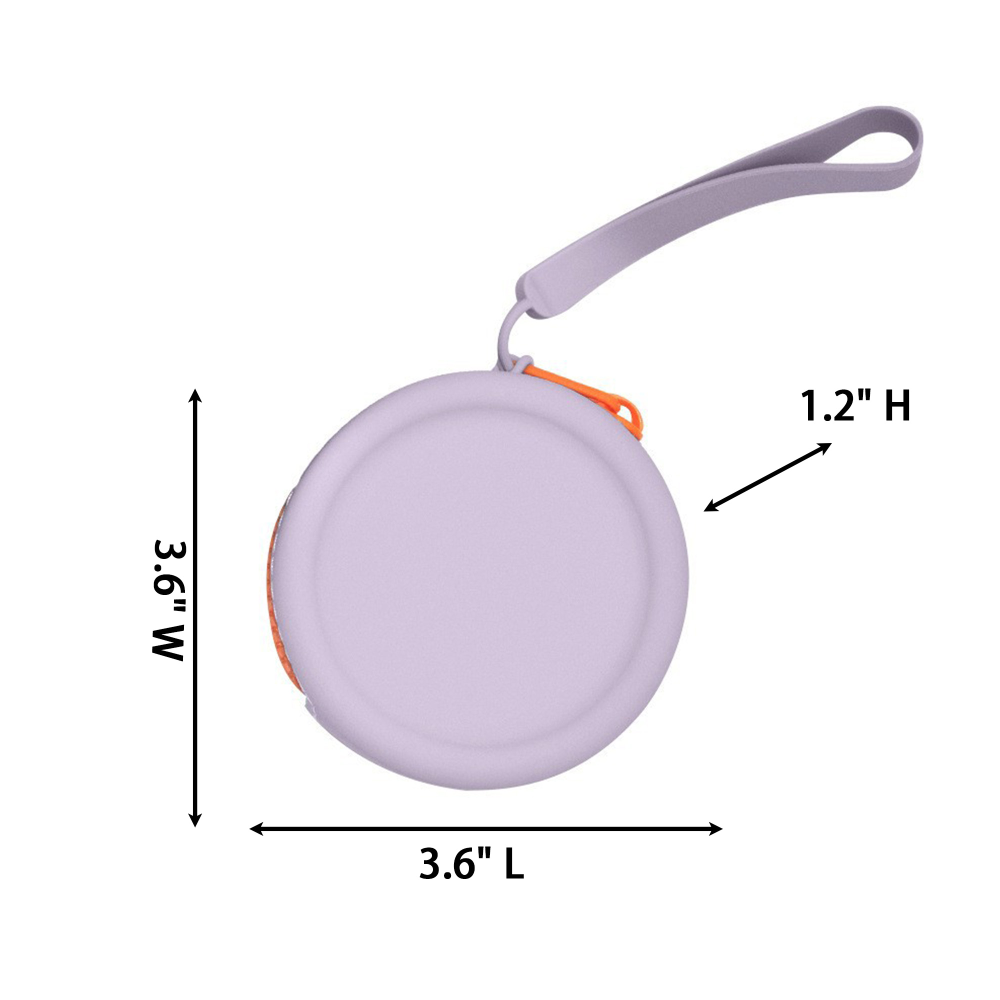 Three In One Charge Lead 3.9' With Silicone Carry Pouch 3.6" x 3.6" x 1.2" 8