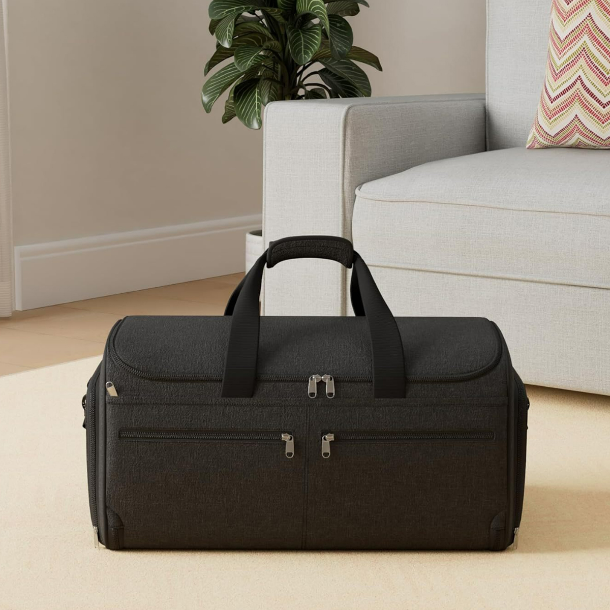 55L Travel & Gym Duffel Bag with Multiple Compartments 2