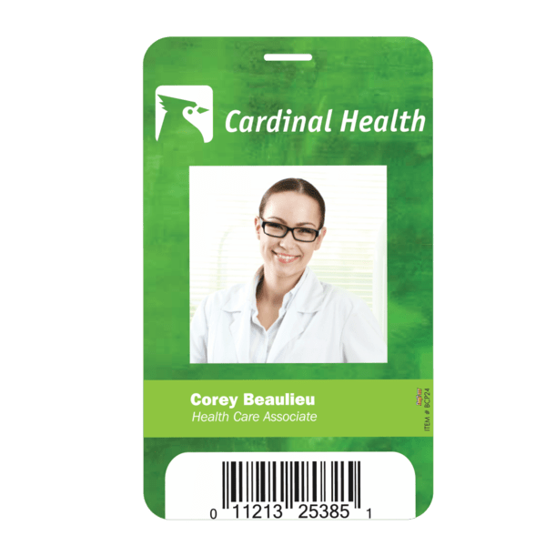 3 5/8" X 5 1/2" Plastic Identification Badge