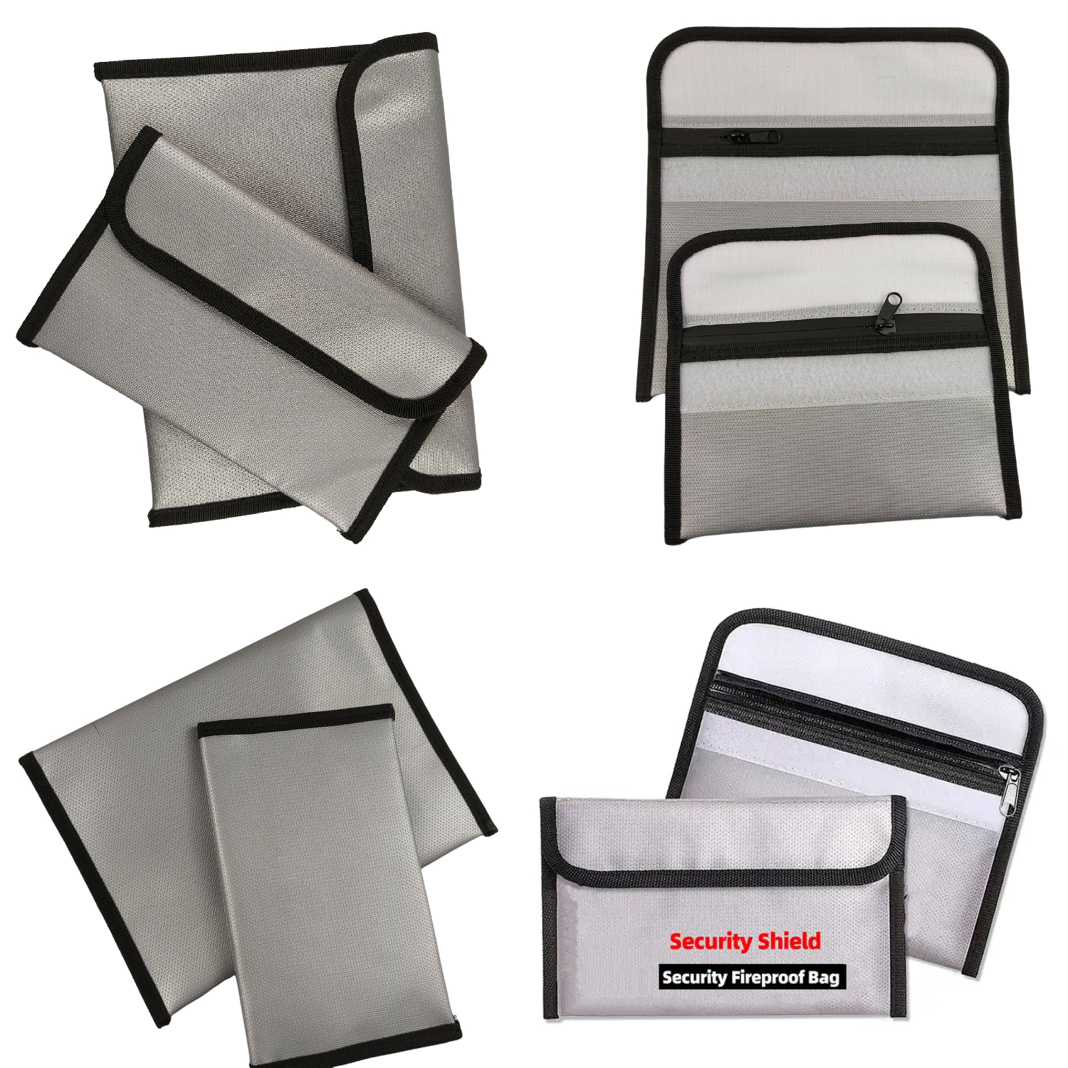 Fireproof and Waterproof Zipper Document Bag 5