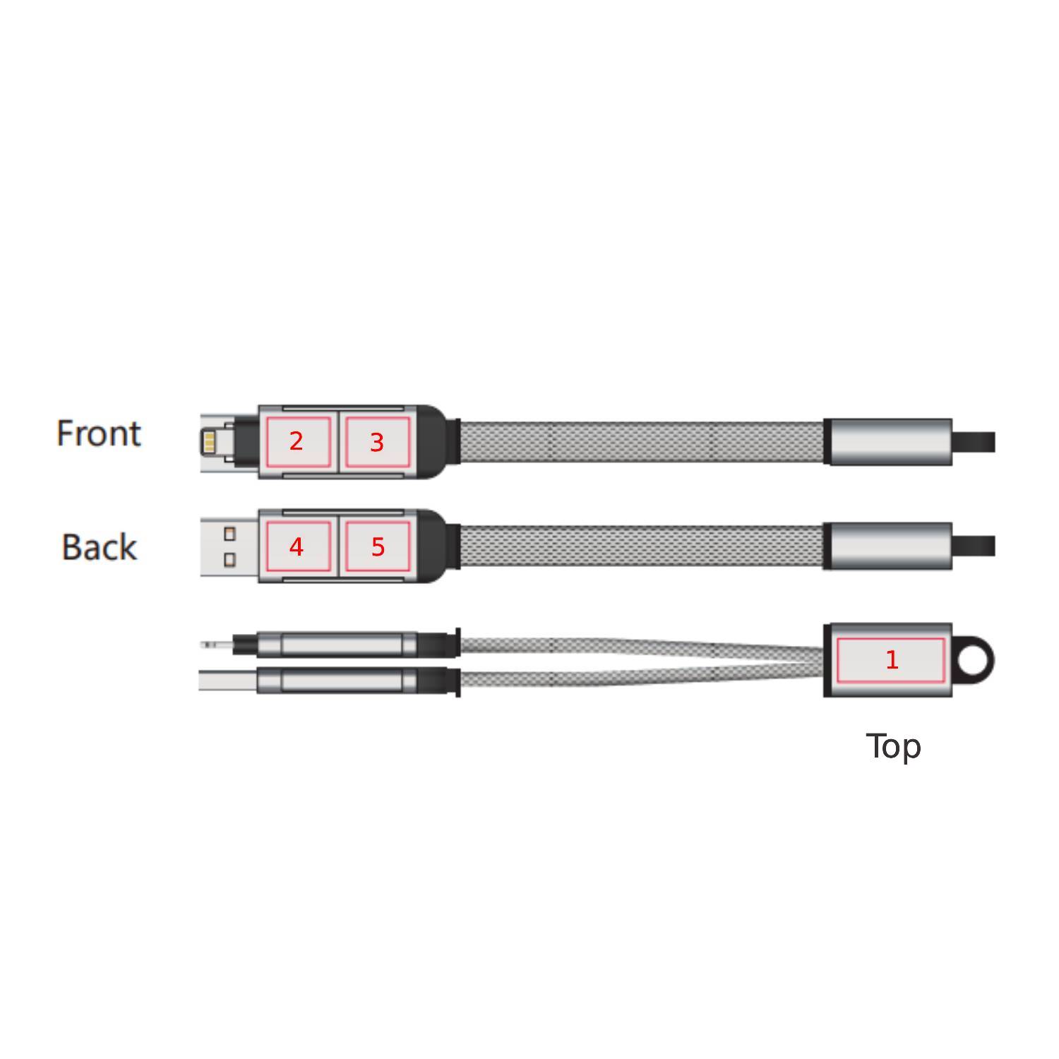 4-in-1 Braided Charging Cable 3