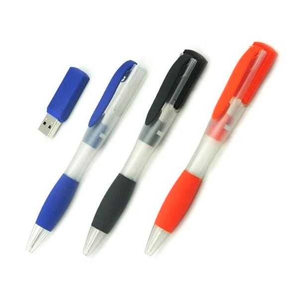 Plastic Ballpoint Pen USB Flash Drive 7