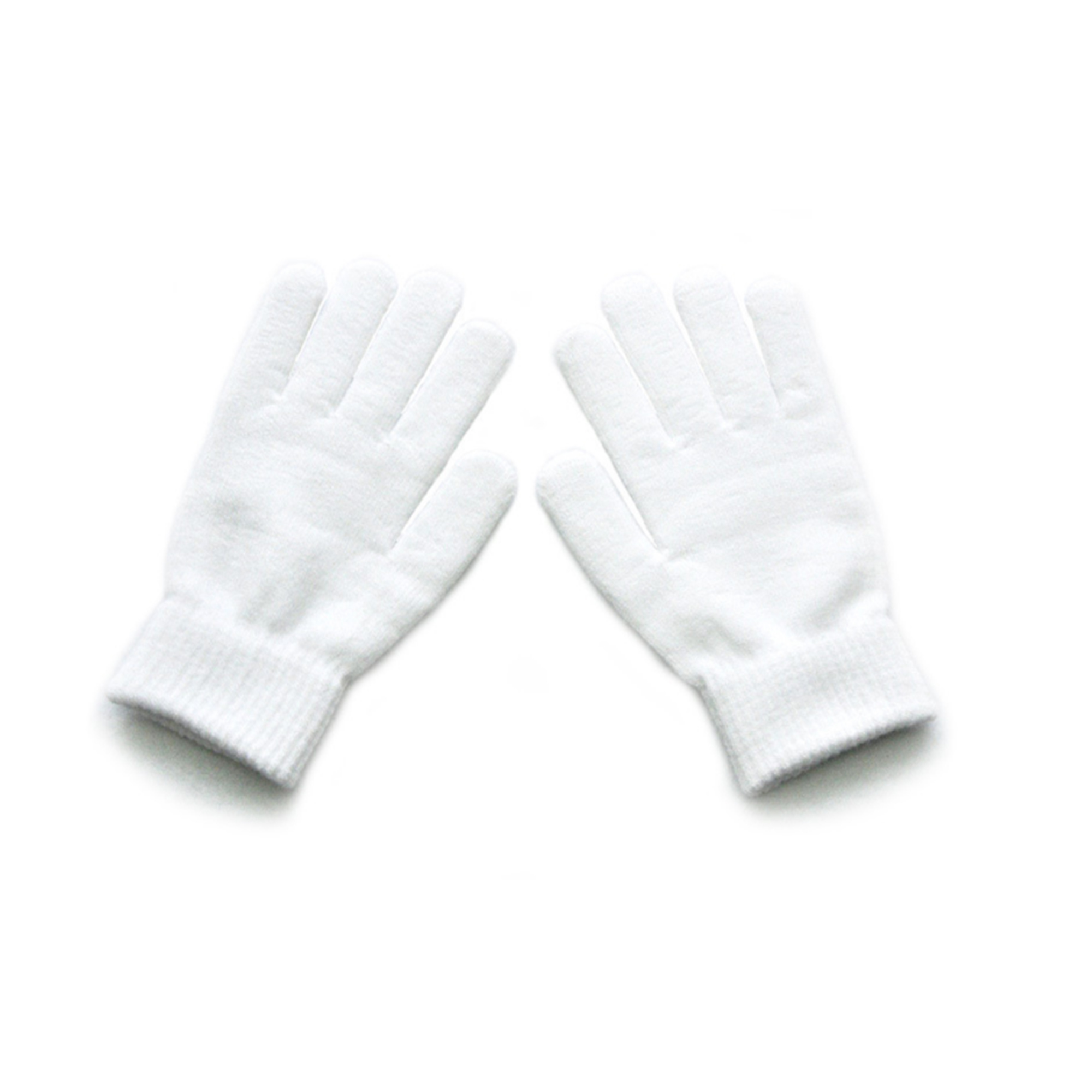 MOQ 50 PCS Stylish Winter Solid Color Knitted Gloves 2