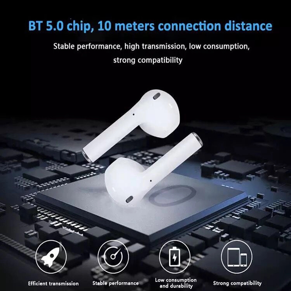 Multi-Color Wireless Earbuds with Charging Case 6
