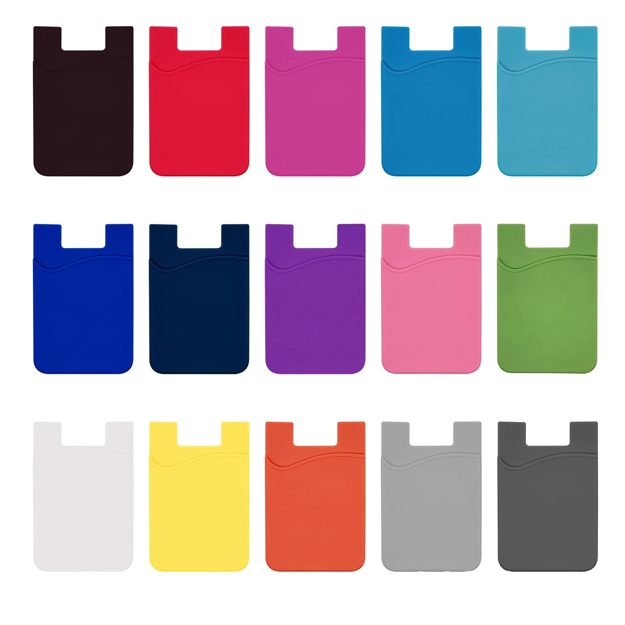 Ultra Thin Stick-on Silicone Credit Card Phone Wallet 3