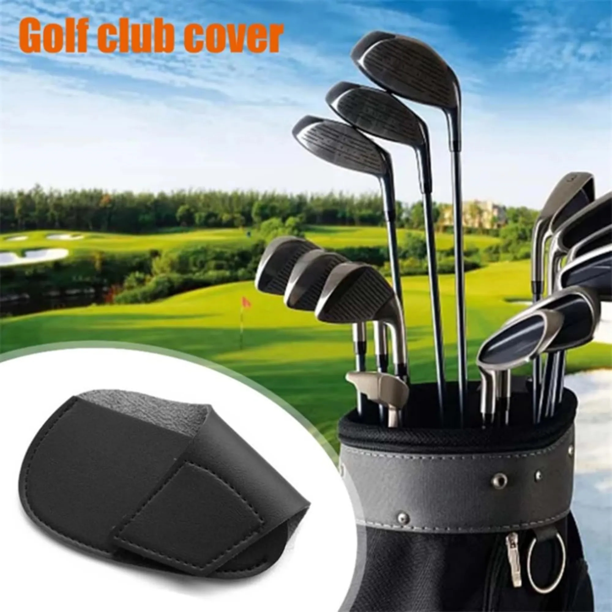 Leather Golf Iron Head Covers Set 11