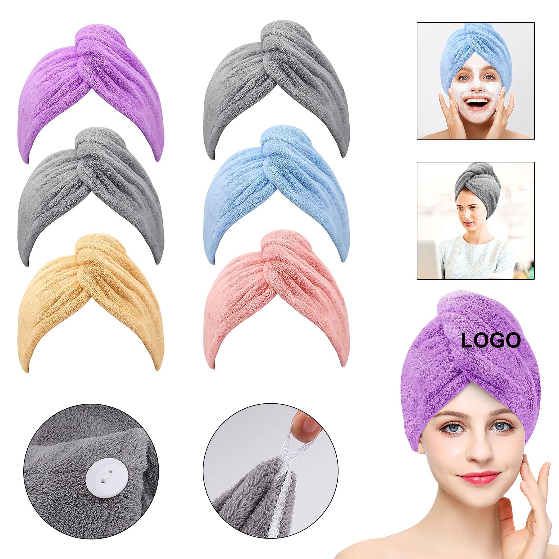 Fast Drying Microfiber Hair Towel