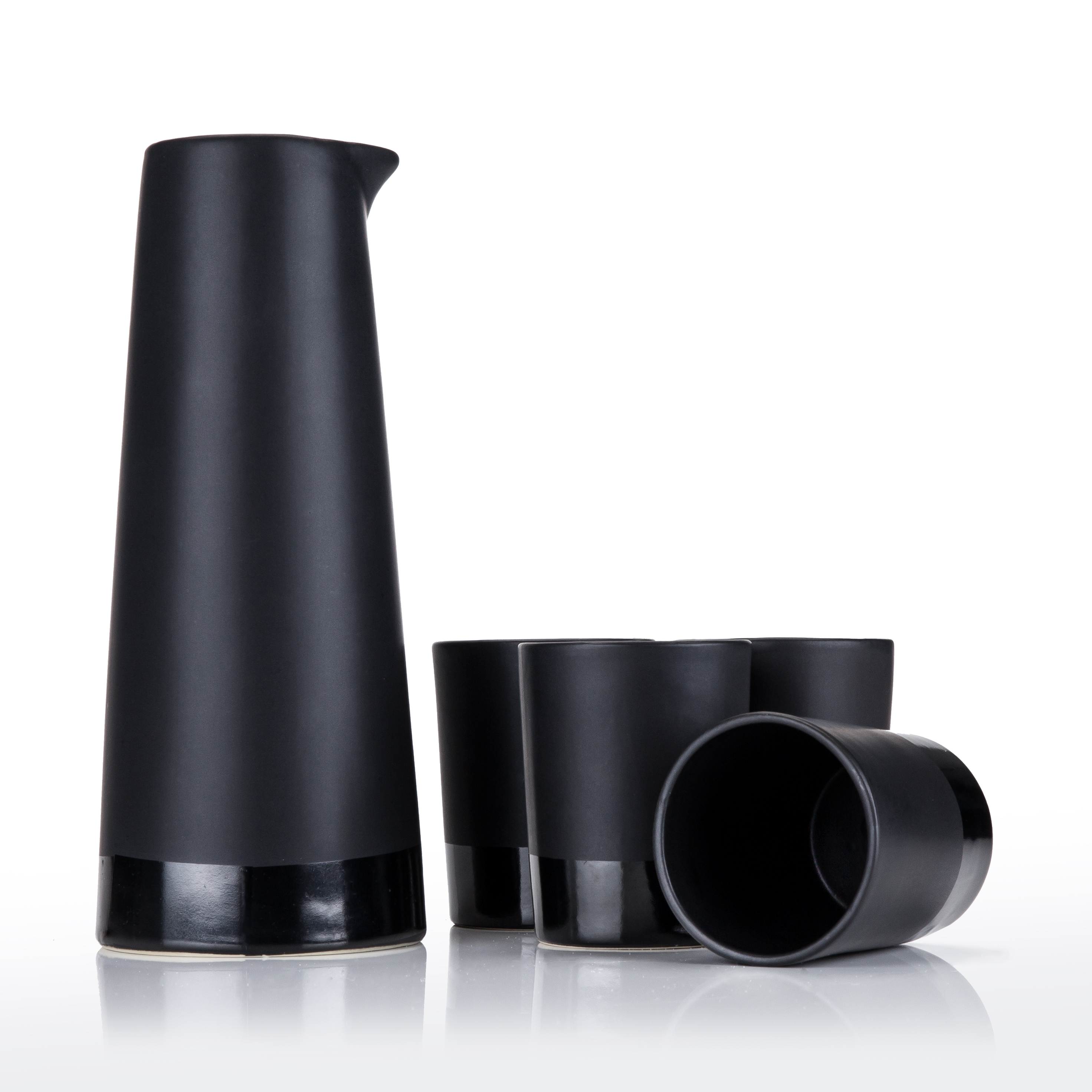 Viski® 5-Piece Stoneware Sake Set 3