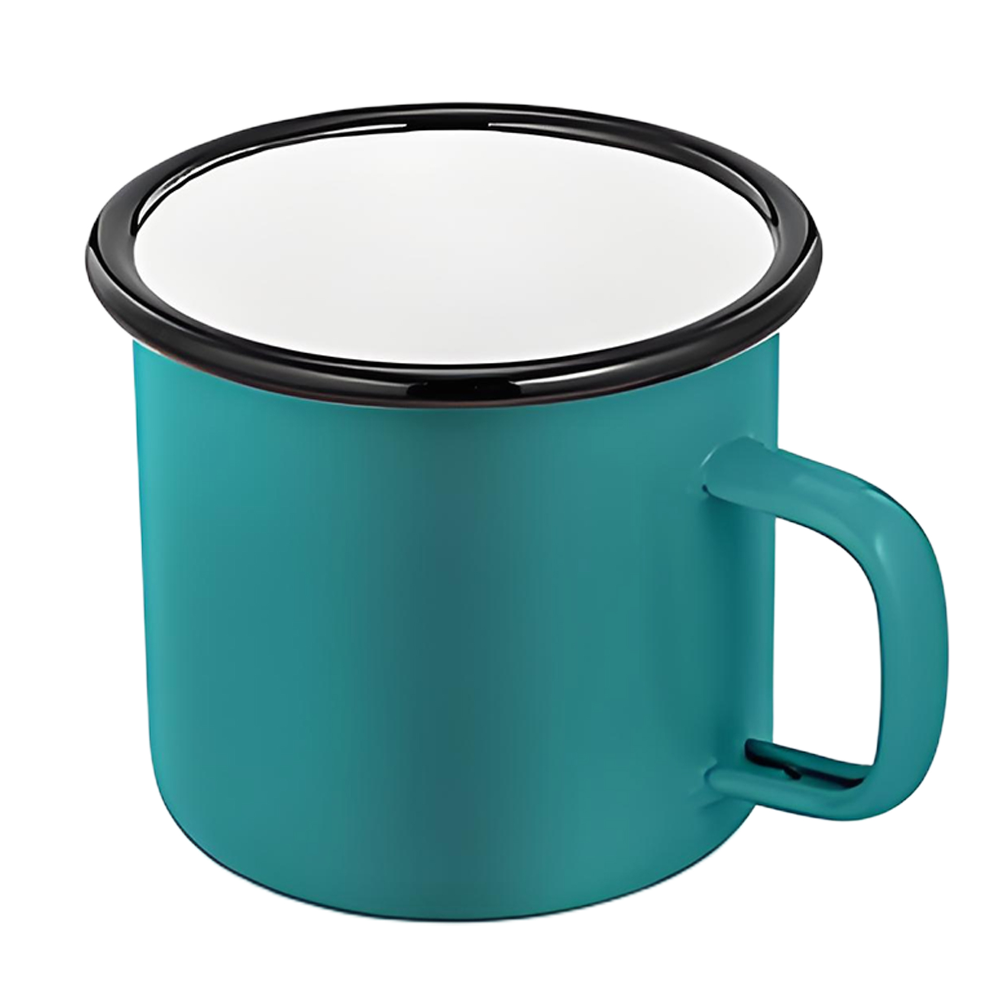 10oz White Ceramic Coffee Mug 1