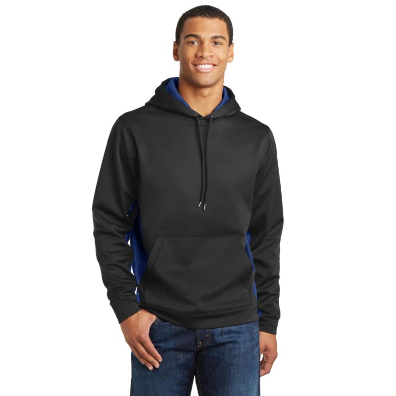 Sport-Tek Sport-Wick CamoHex Fleece Colorblock Hooded Pullover., custom hoodie or sweatshirt with logo imprint 19