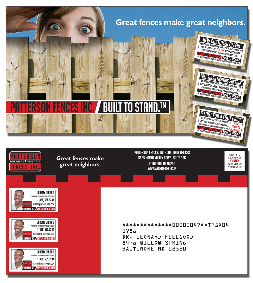 PostCard with 3 Perforated Coupons (10.5x5.5 Square Corners) 3